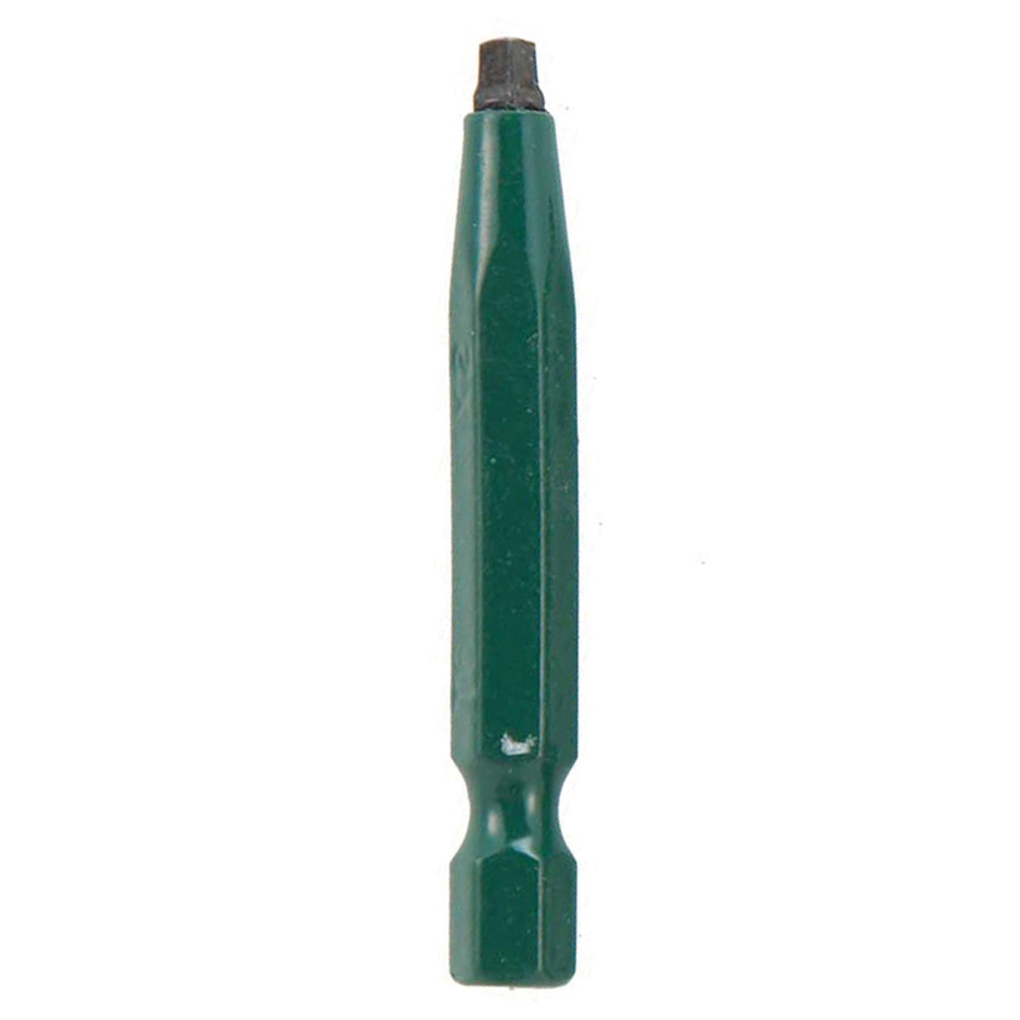 #1 Robertson 2" Green Two-Piece Screwdriver Bit