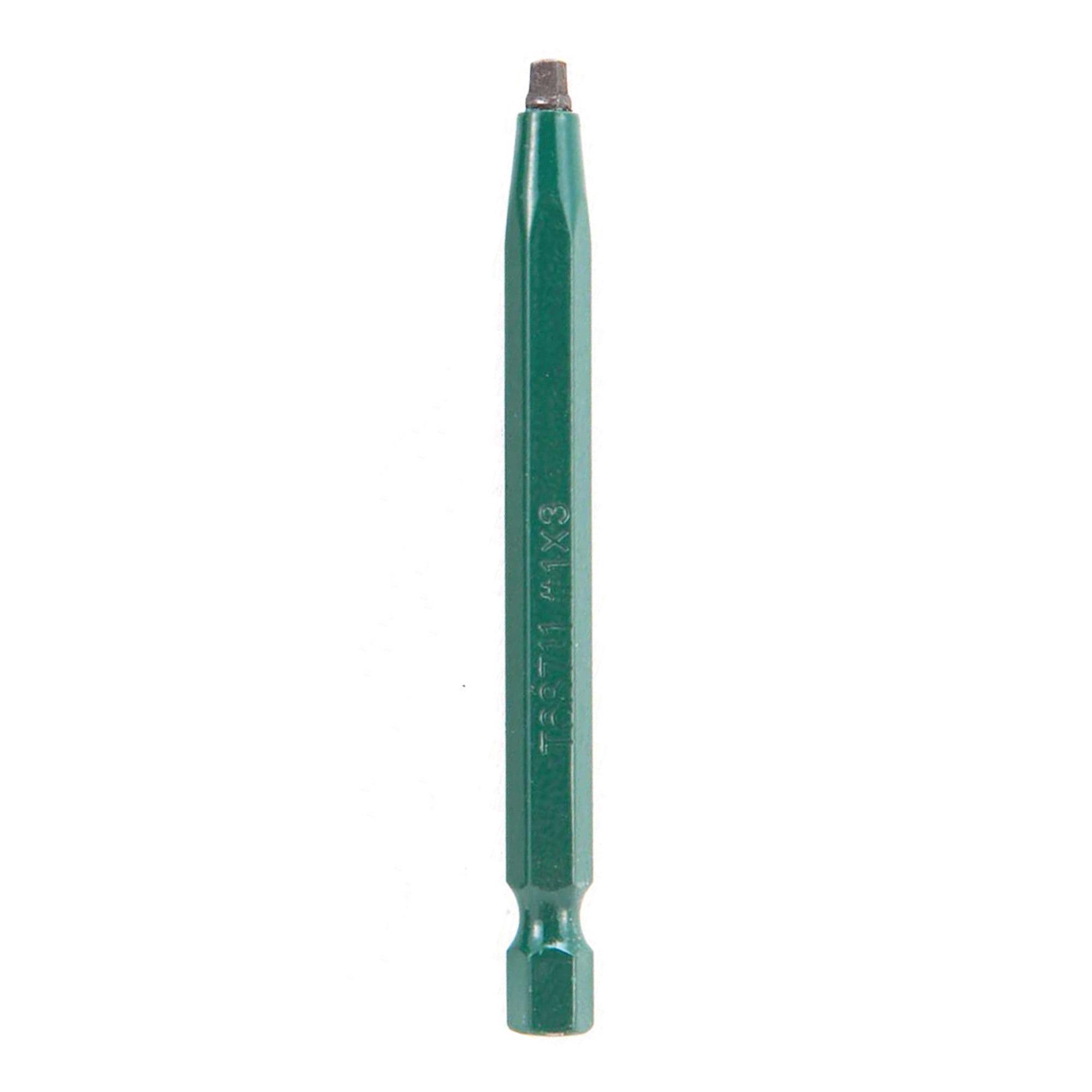#1 Robertson 3" Green Two-Piece Screwdriver Bit