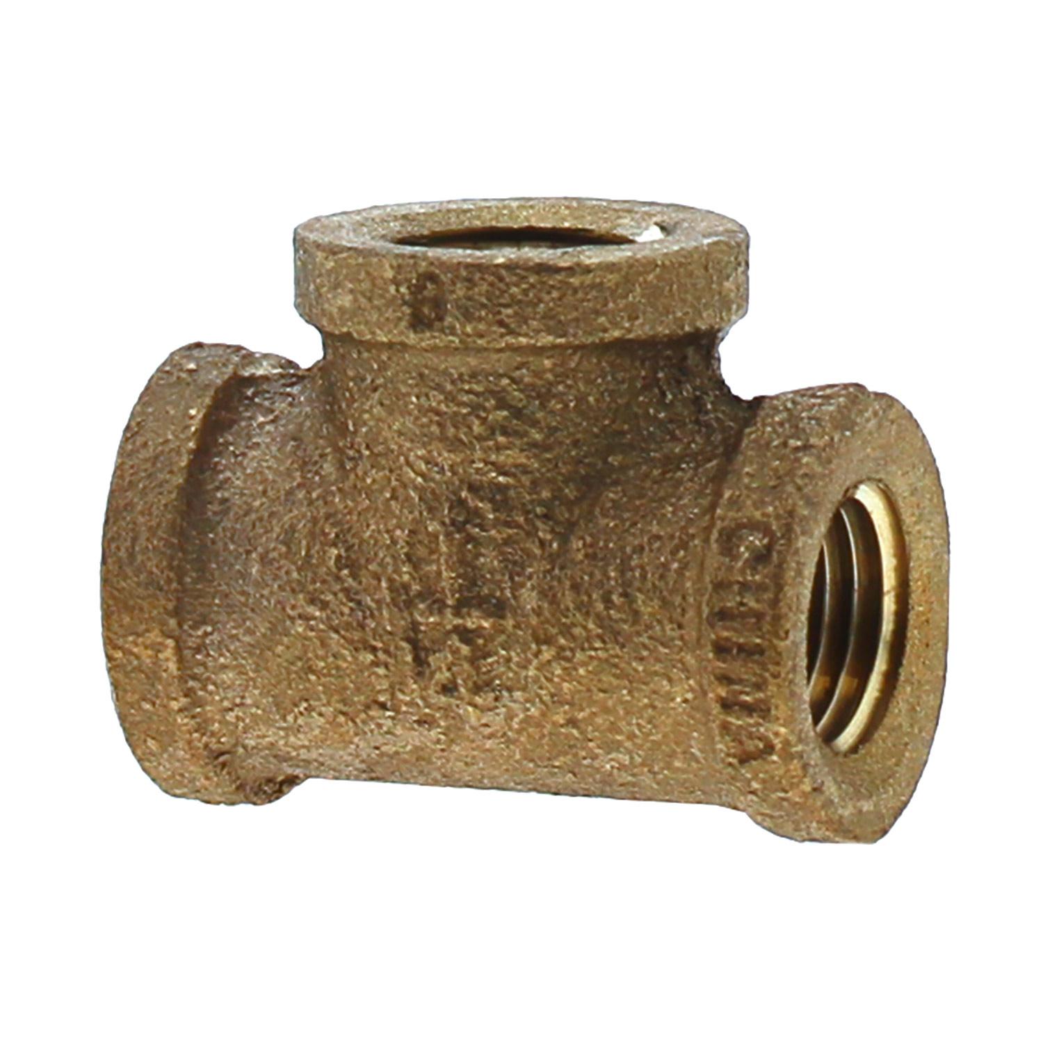 Té 1/4 po bronze sans plomb