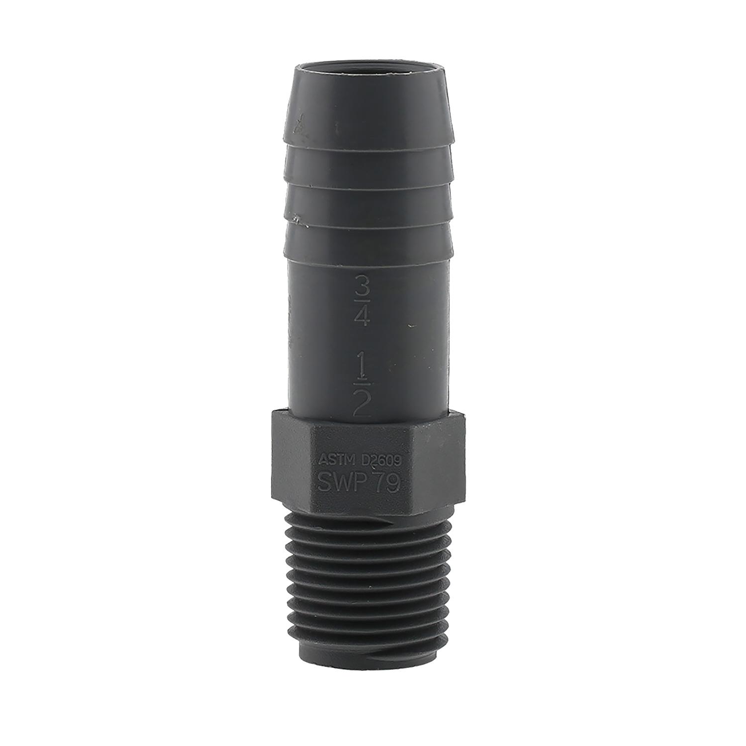 1/2" x 3/4" Increasing Male Adapter