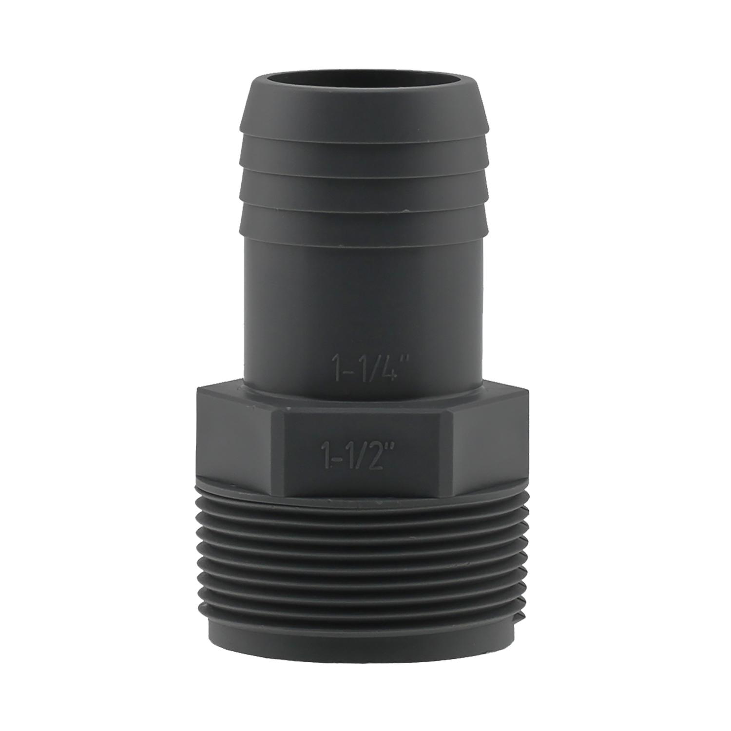 1-1/2" x 1-1/4" Poly Insert Male Adapter