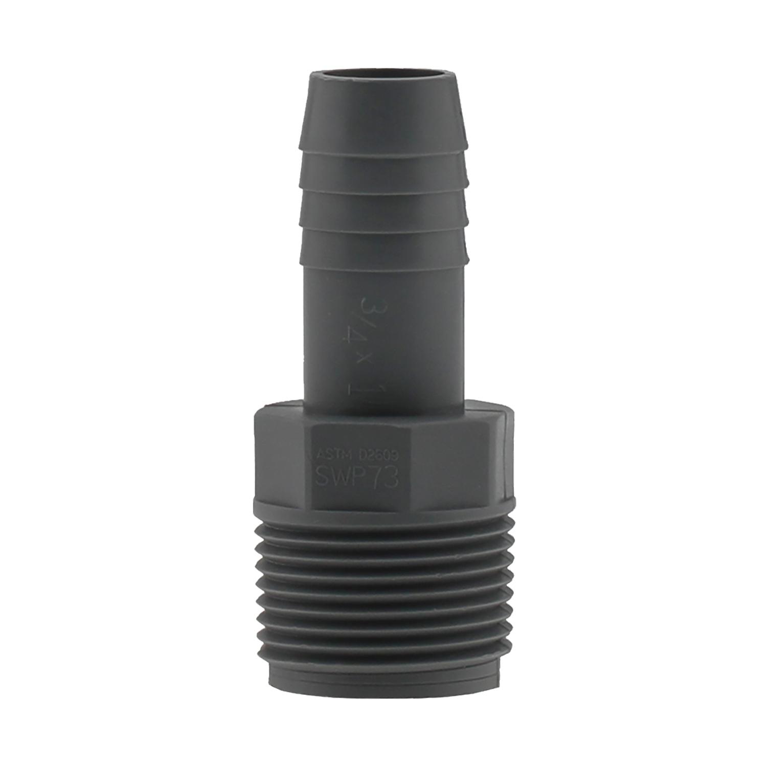 Adaptateur de réduction mâle 3/4 x 1/2 po poly