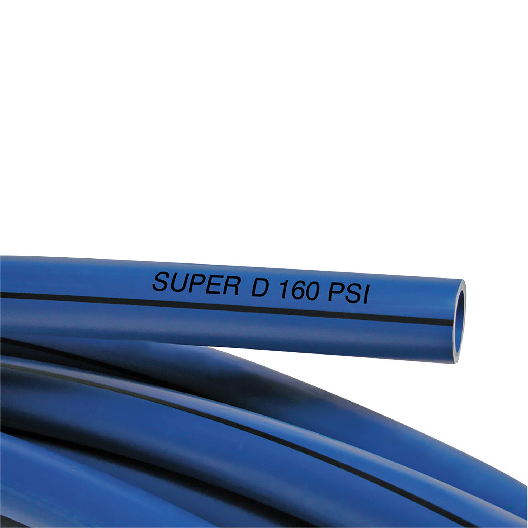 Poly Pipe 1"x1500' Black Stripe 160PSI