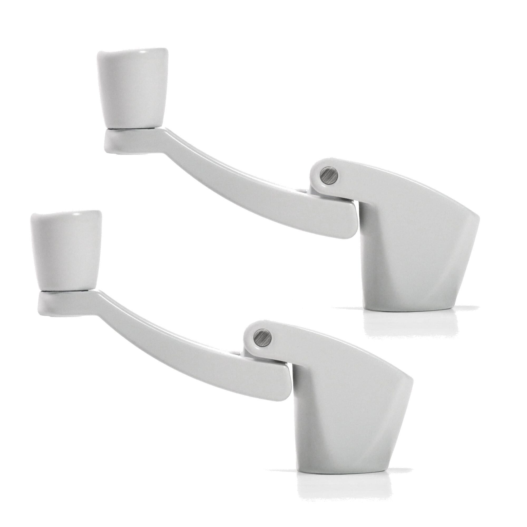 White Fold-Away-Handle Window Cranks-2/Pack