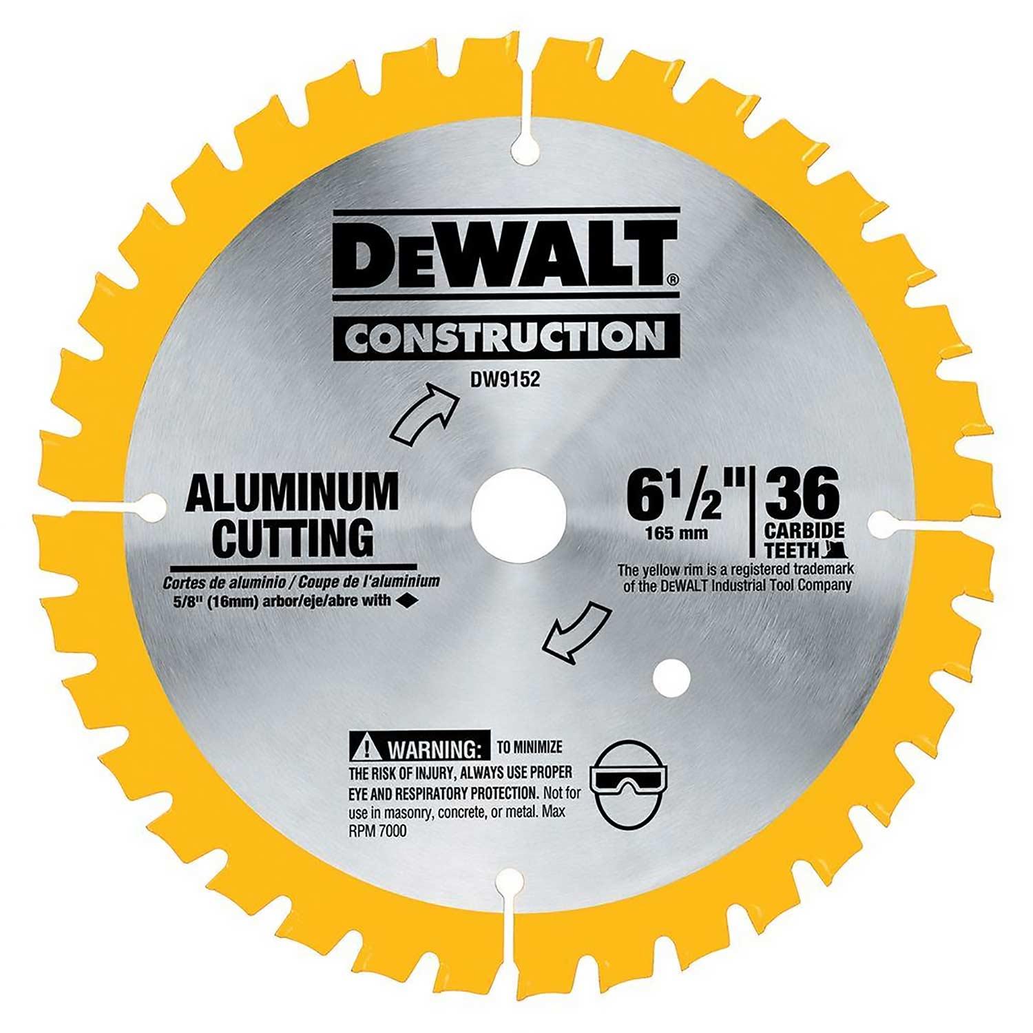 6-1/2 Inch 36T Alum Cutting Saw Blade