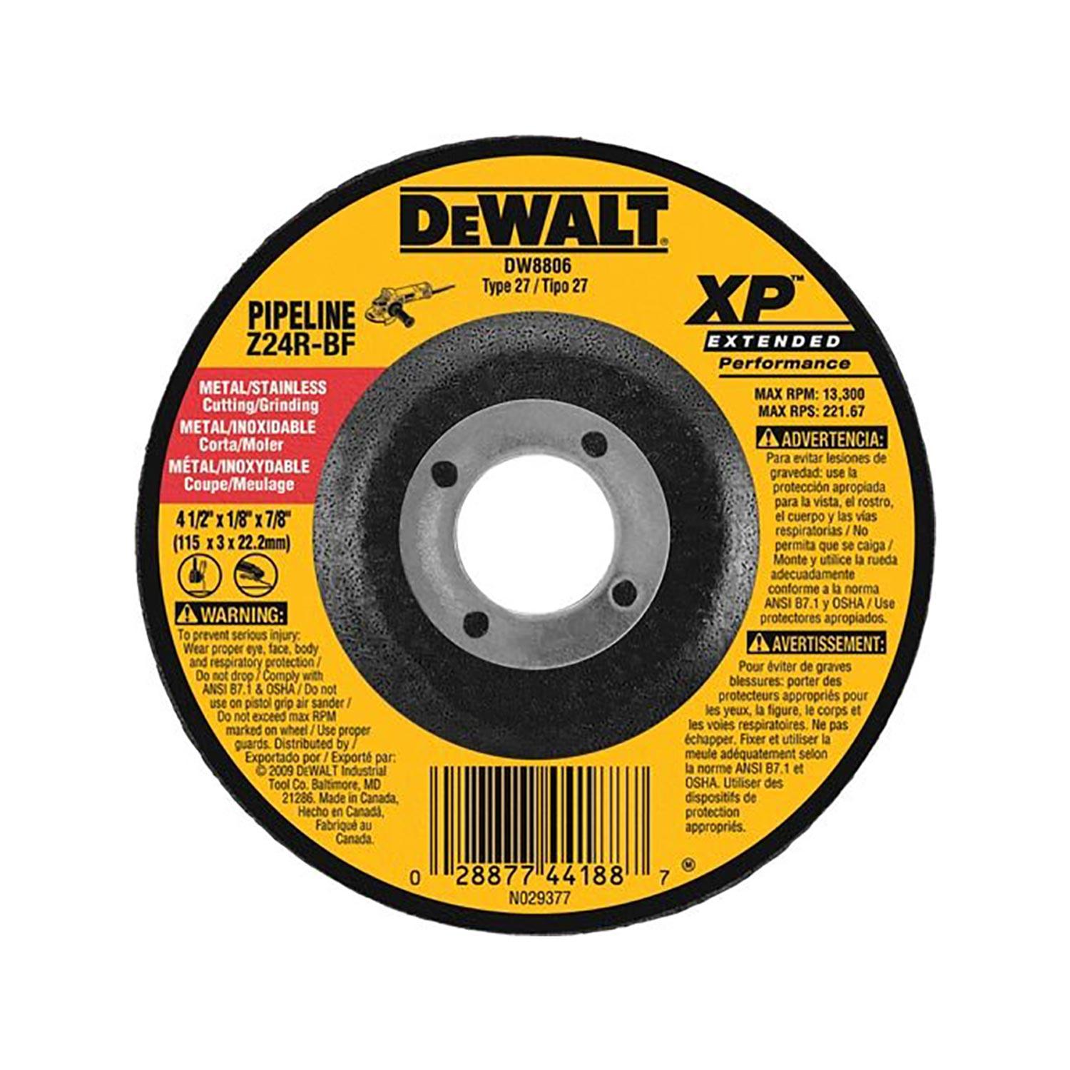 4 Inch 1/8 Inch XP Pipeline Grinding Wheel