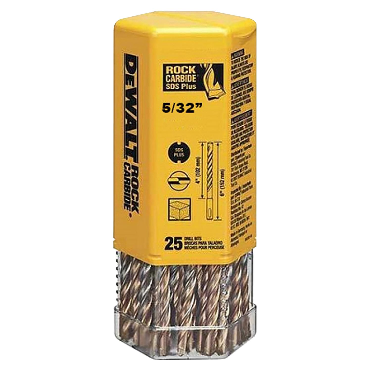 5/32 Inch x 4-1/2 Inch x 6-1/2 Inch SDS Plus Bit-25/Pack
