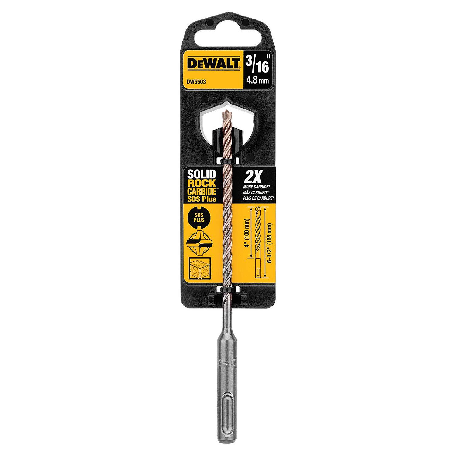 3/16 Inch x 4 Inch x 6-1/2 Inch Carbide SDS Plus