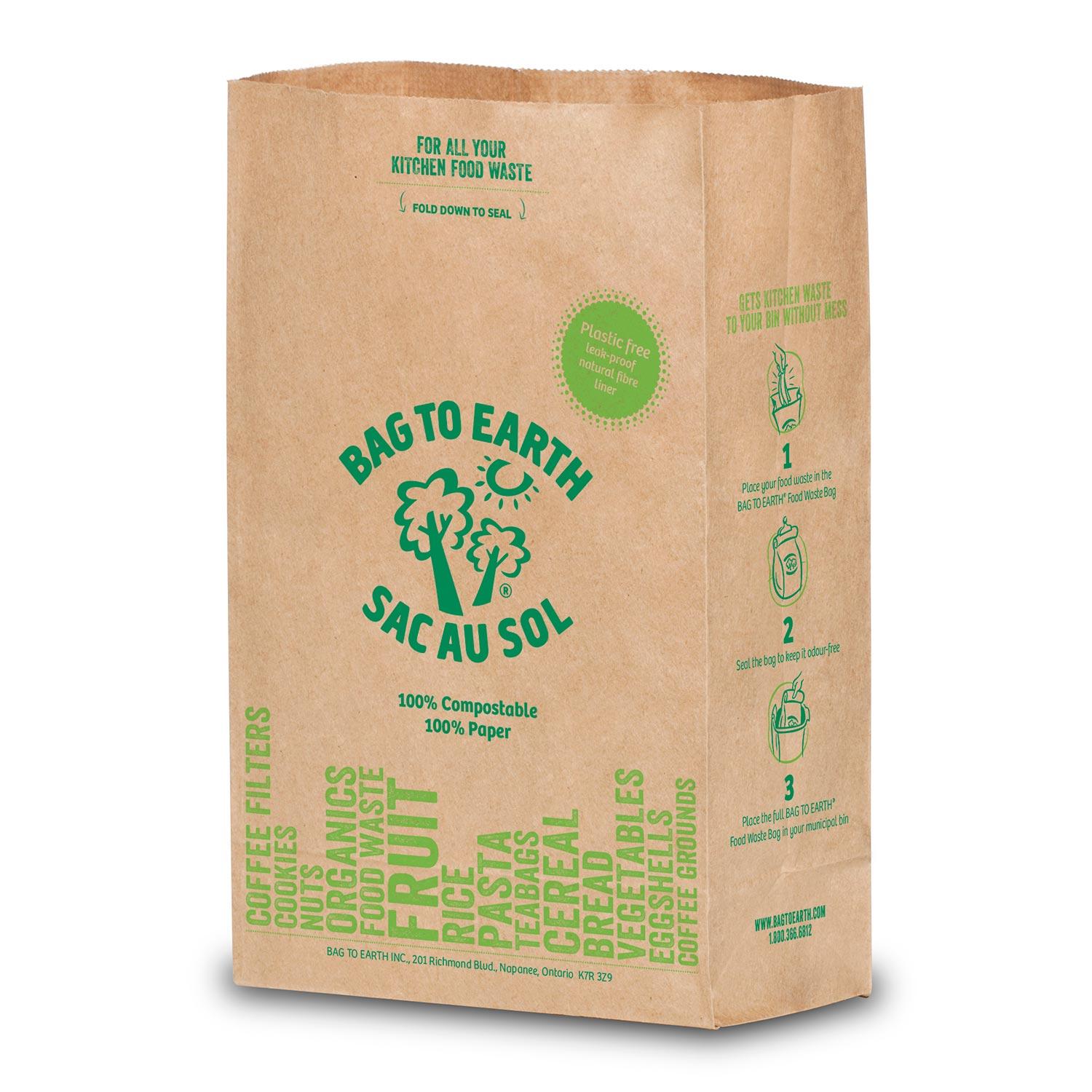 9L Kitchen Bin Liner Green-6/Pack