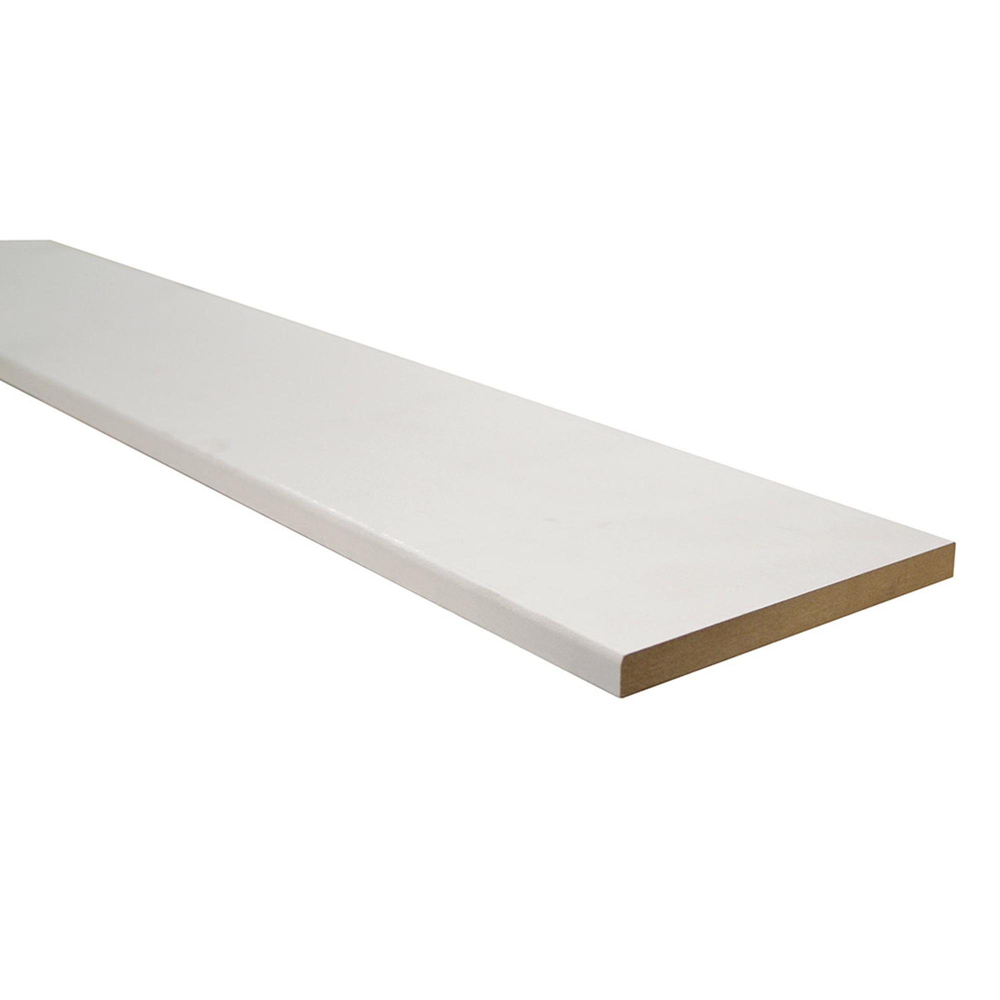 1/2" x 5.1/2" x 8' Primed MDF Baseboard