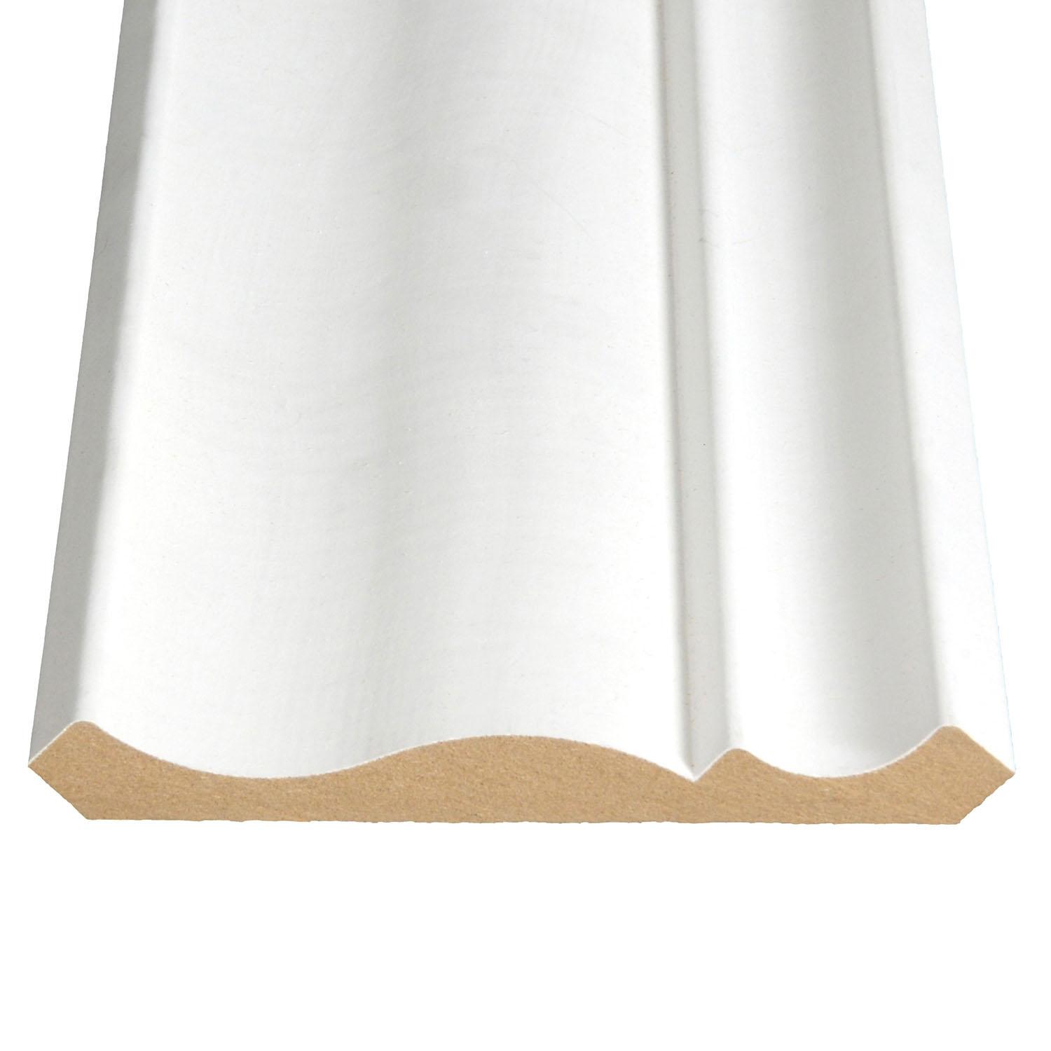 Corniche en FDM apprêtée 5/8 x 5 1/4 po x 8 pi