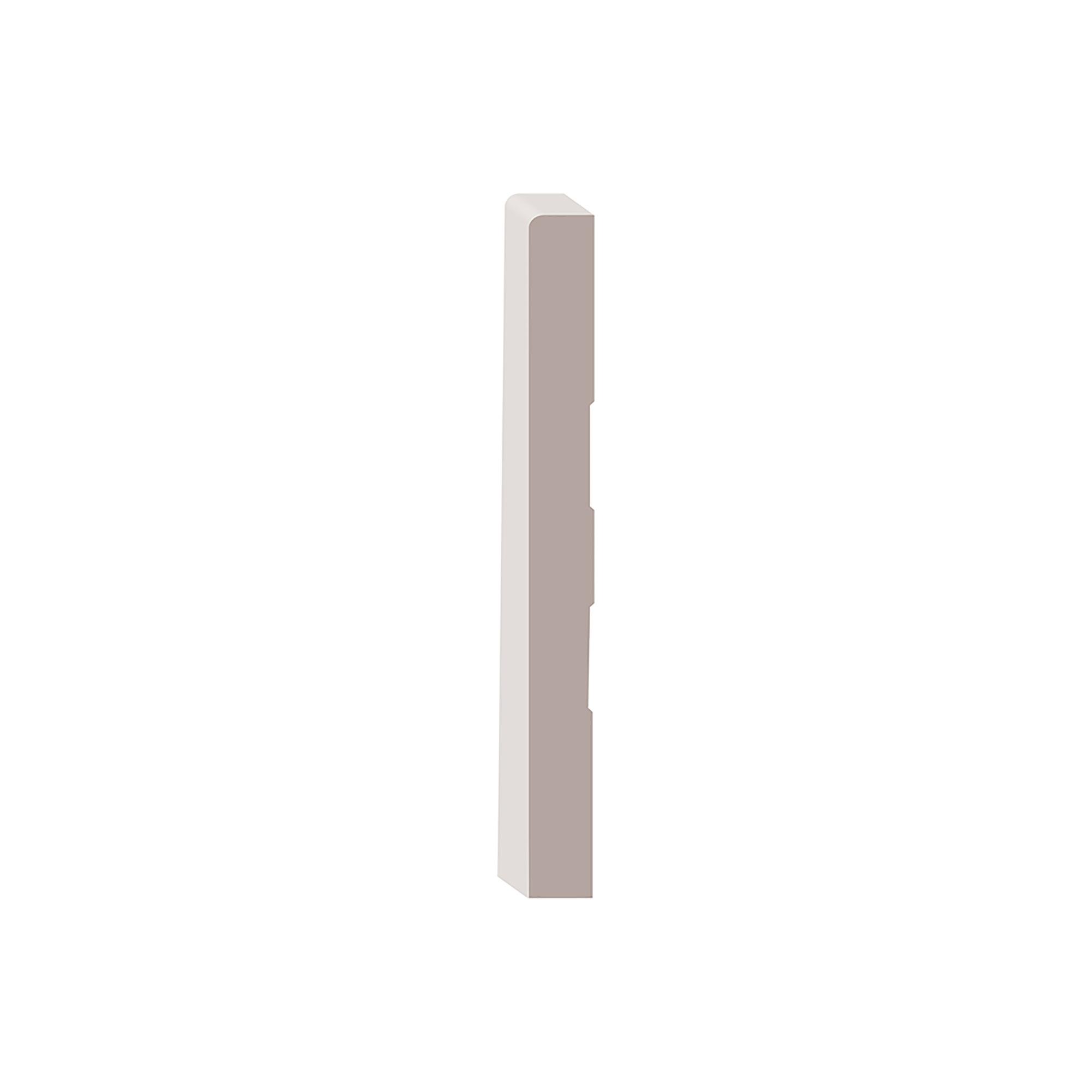 1/2" x 5.1/2" x 16' MDF Primed Board Baseboard