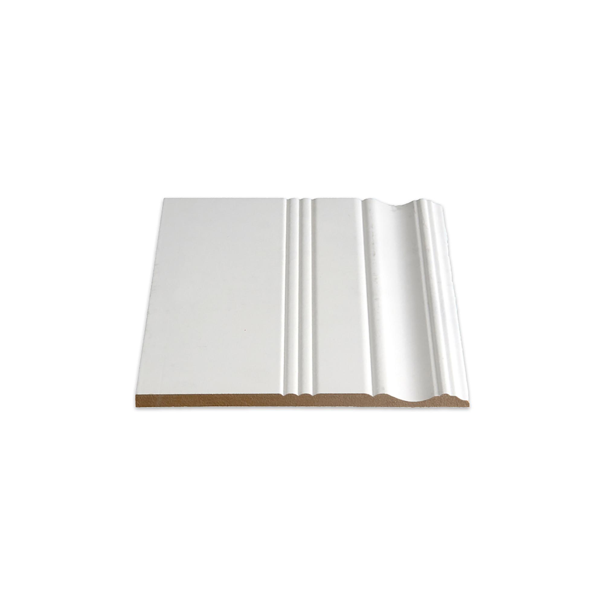 3/8" x 7.3/8" x 14' Primed MDF Baseboard