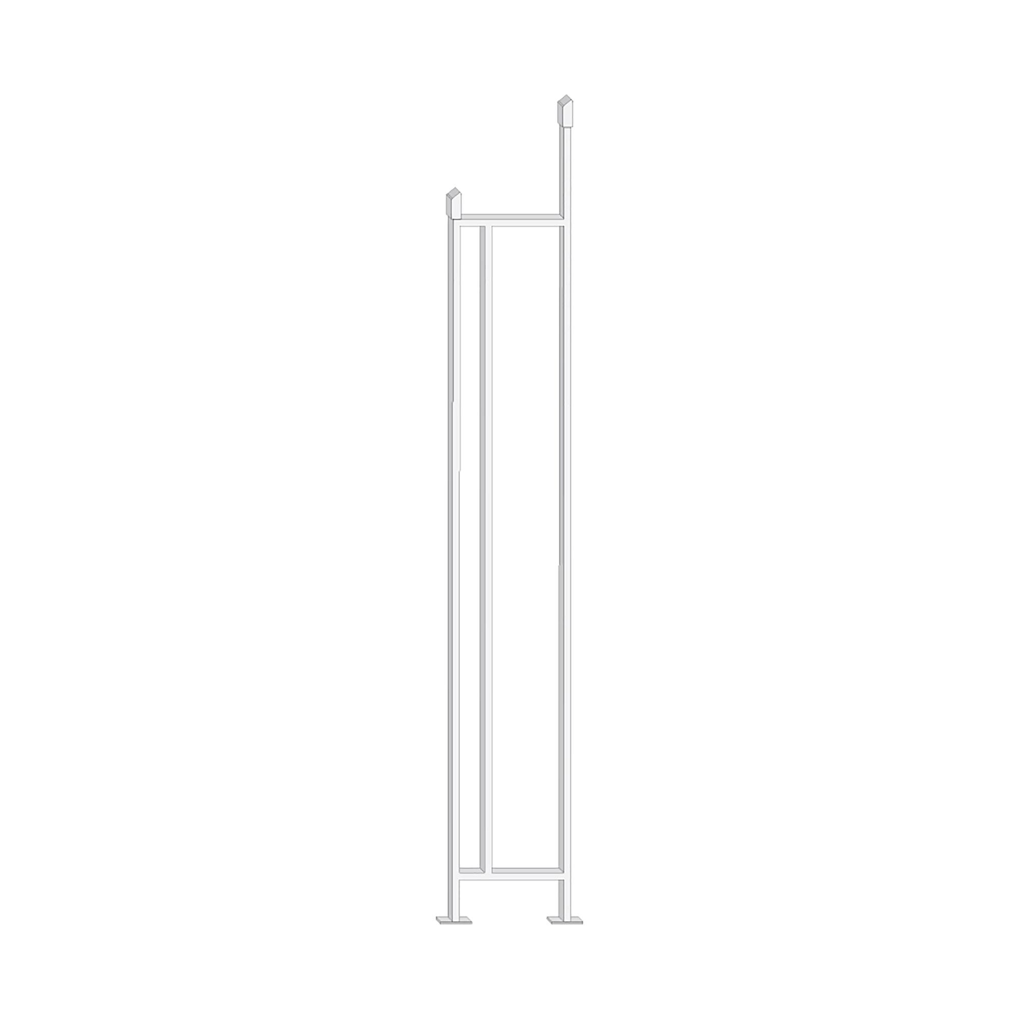 Balustrade d'escalier en fer 3/8 x 6 x 42 po