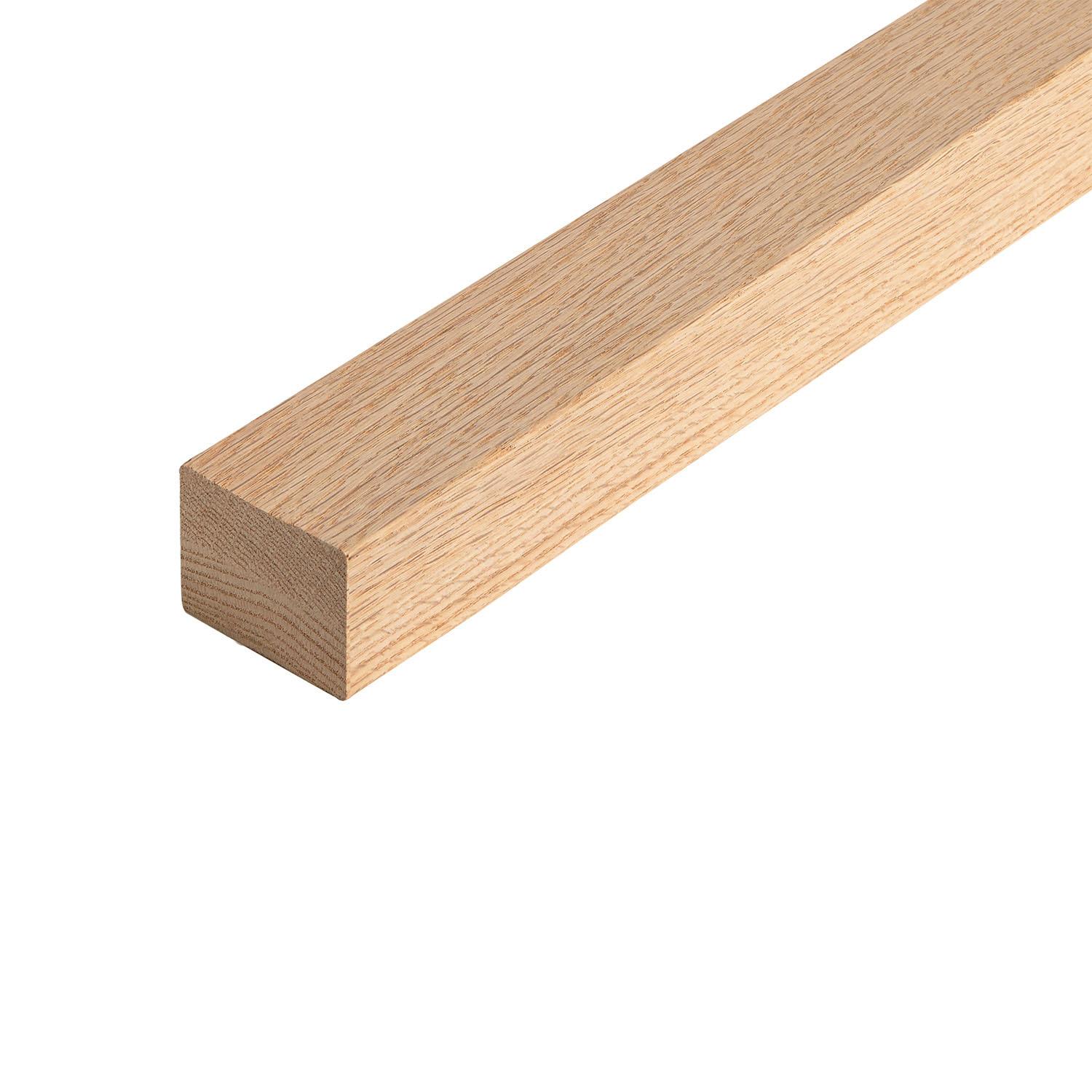 Rampe en chêne 1 3/4 x 2 1/4 po x 8 pi
