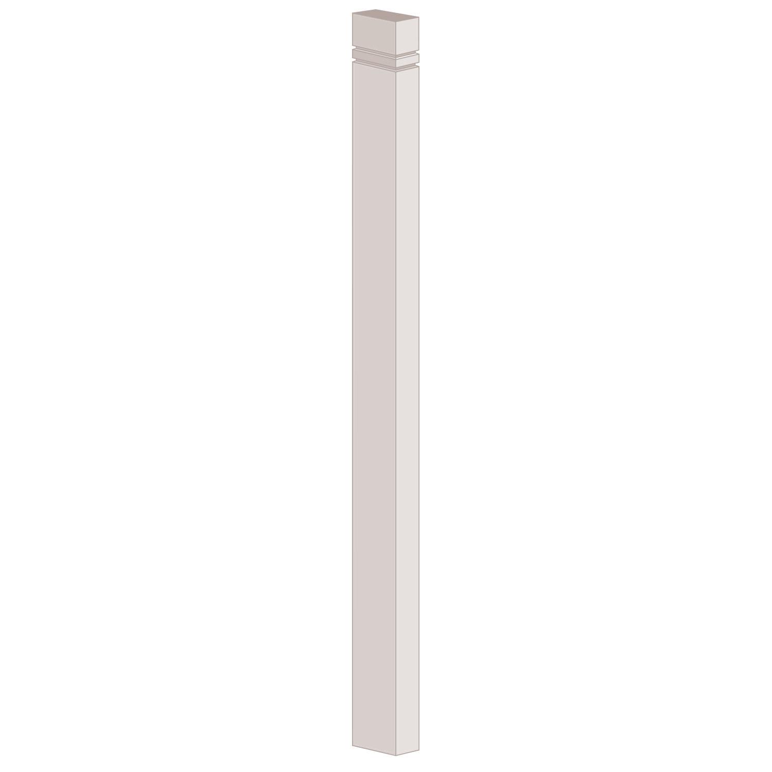 Demi-pilastre en chêne 1 3/8 x 2 7/8 po x 44 1/2 po