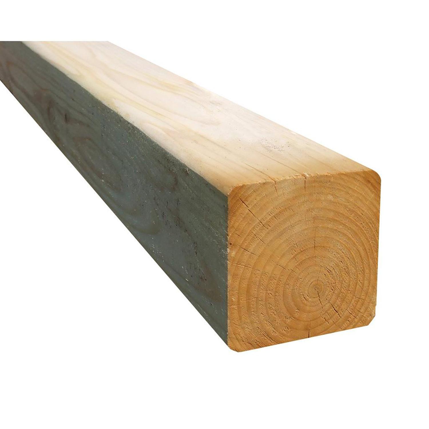 Bois non traité raboté 6 x 6 po x 8 pi vert