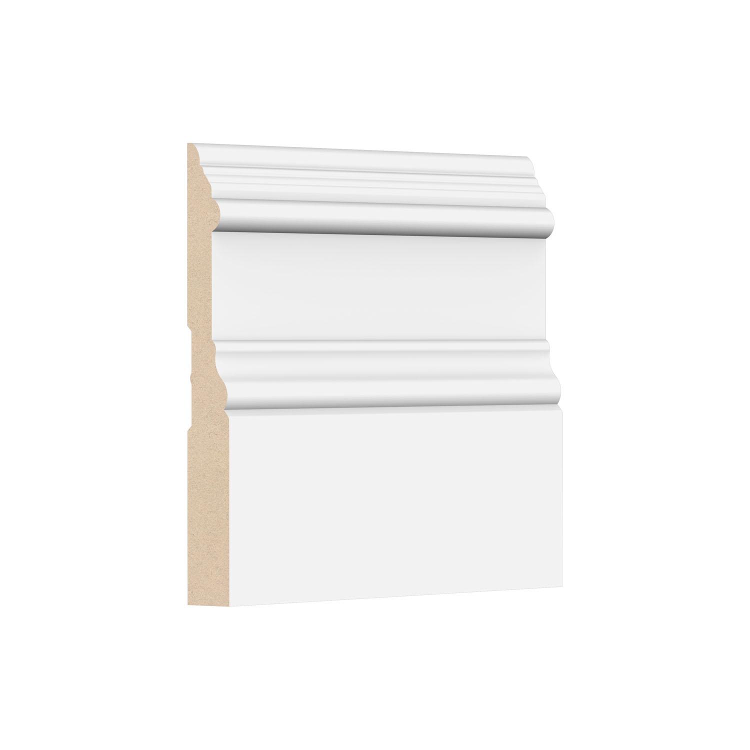 9/16" x 5" x 16' Primed MDF Colonial Base