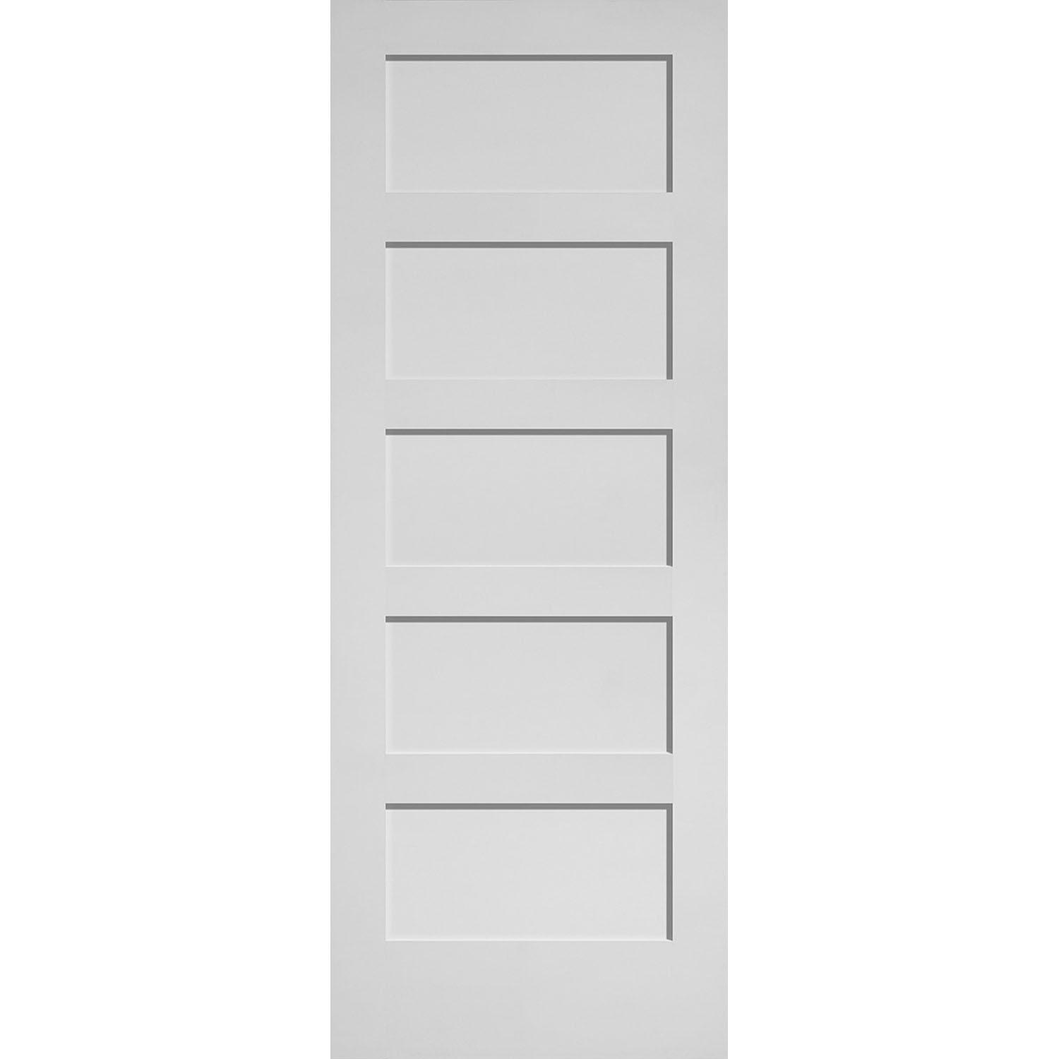 30" x 80" 5 Panel Shaker Interior Door
