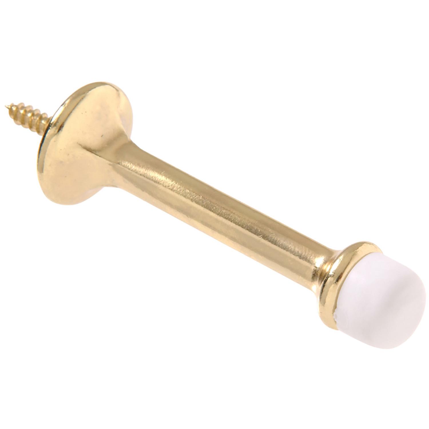 3" Brass Plated Rigid Door Stop