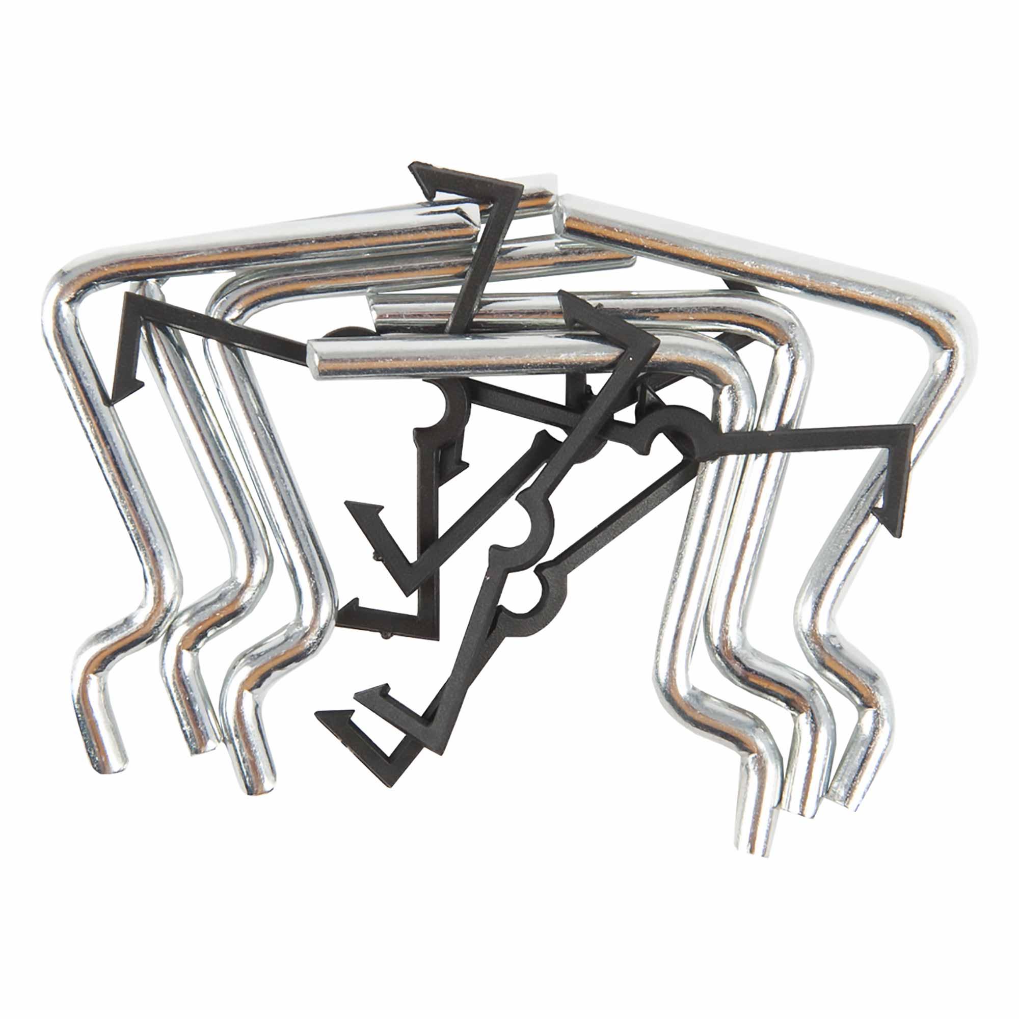 Straight Peg Hooks 6 Pieces