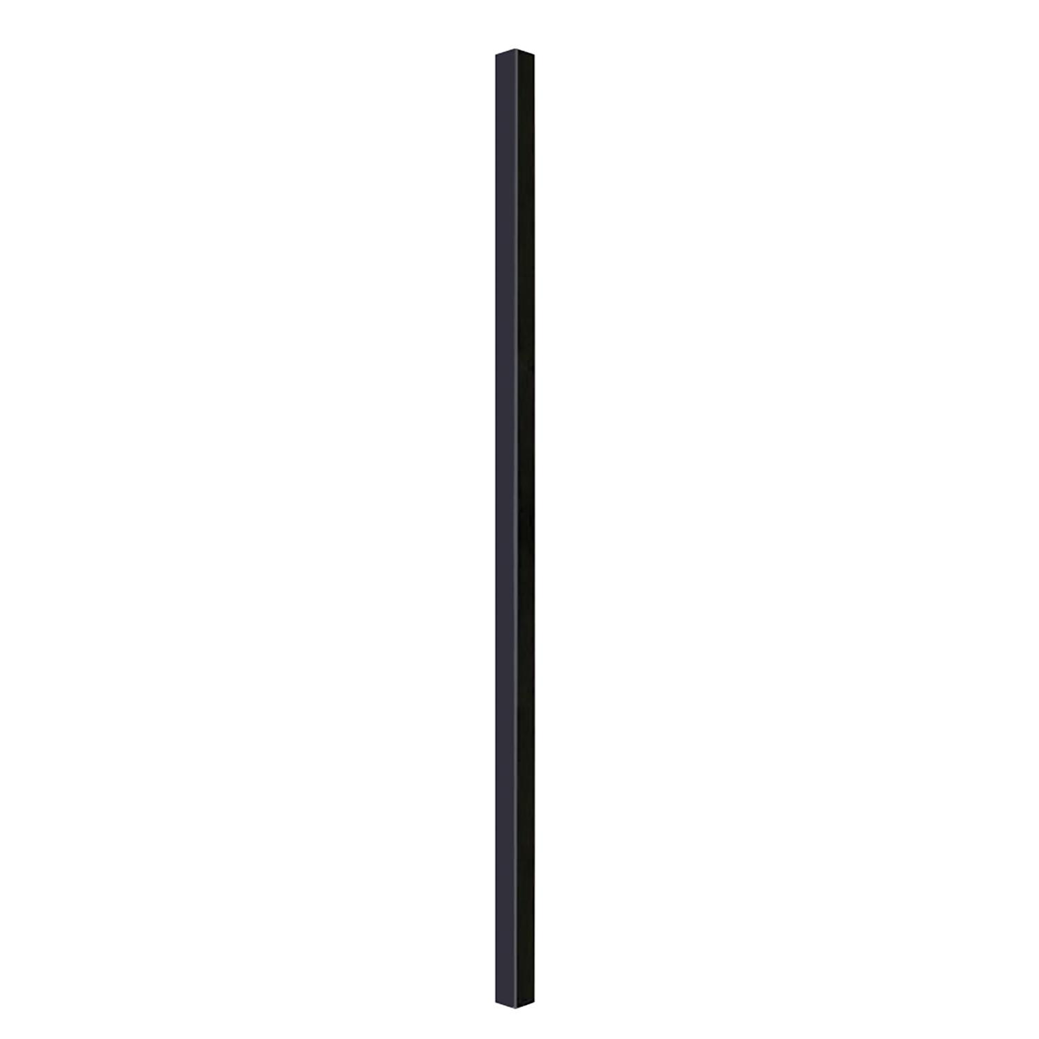 Balustre carré 3/4 x 26 po noir, 10/pqt