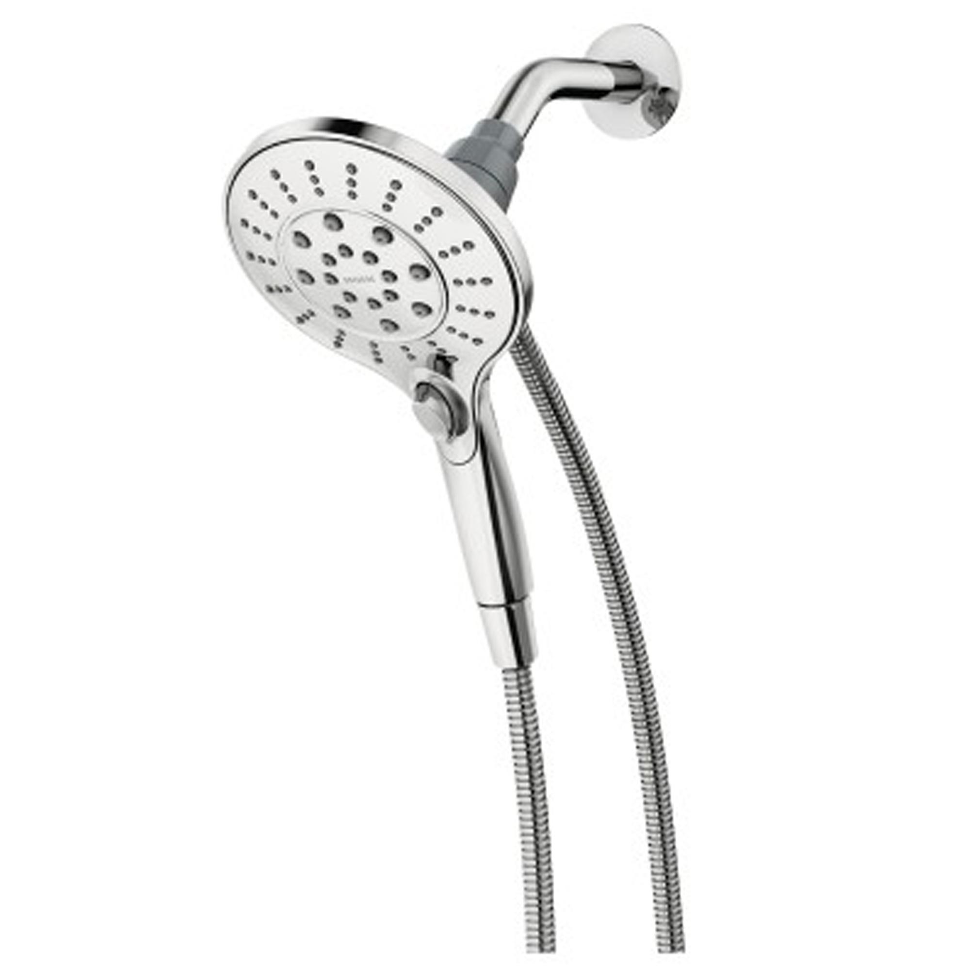 Douche manuelle 5,5 po à pomme à jets 6 fonc Engage, chromé