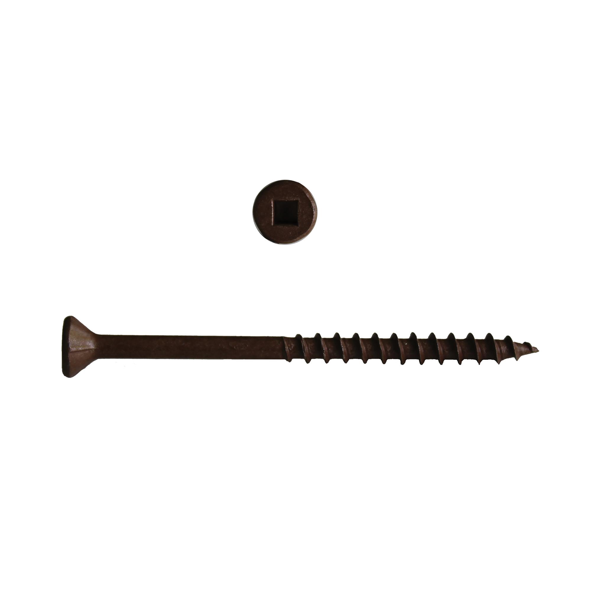 #8 x 3" Brown Deck Screw-300/Pack