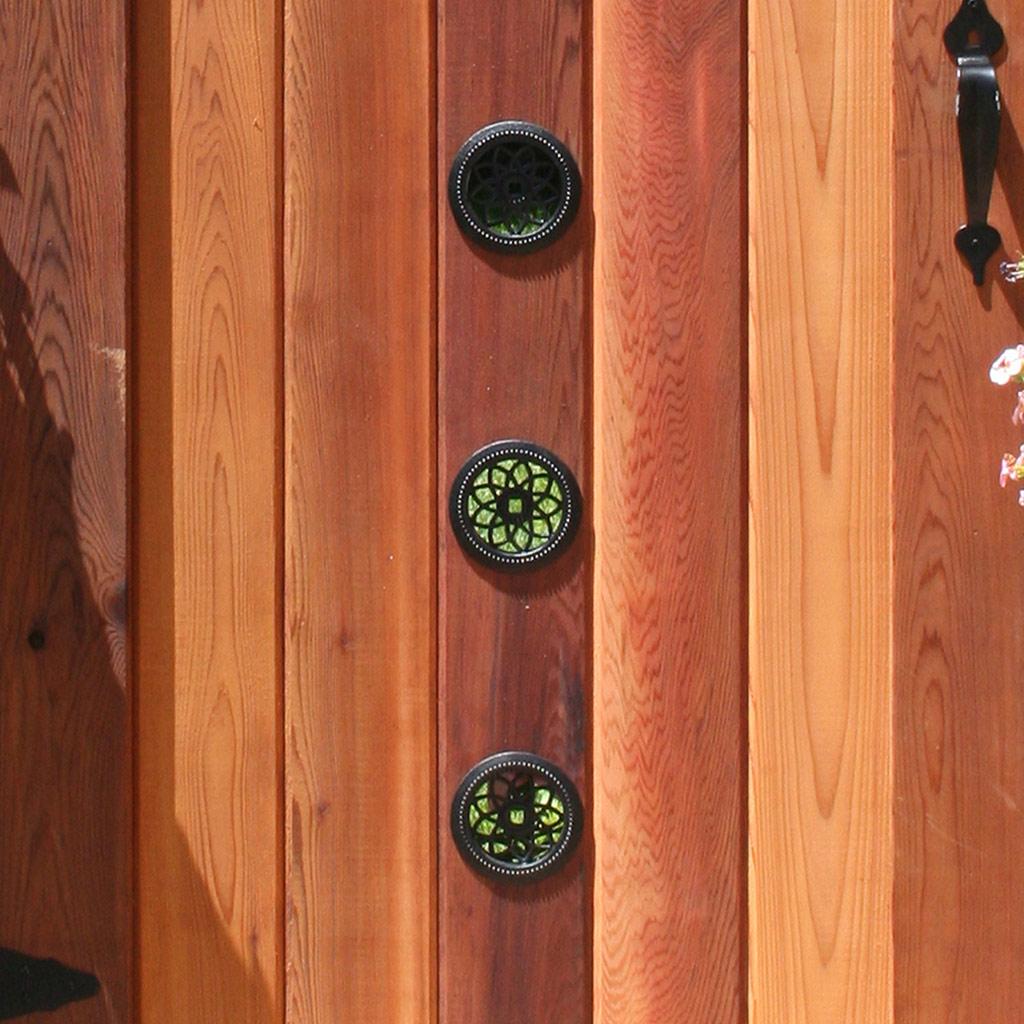 Insert de portail en bois rond 4 1/2 po diamètre