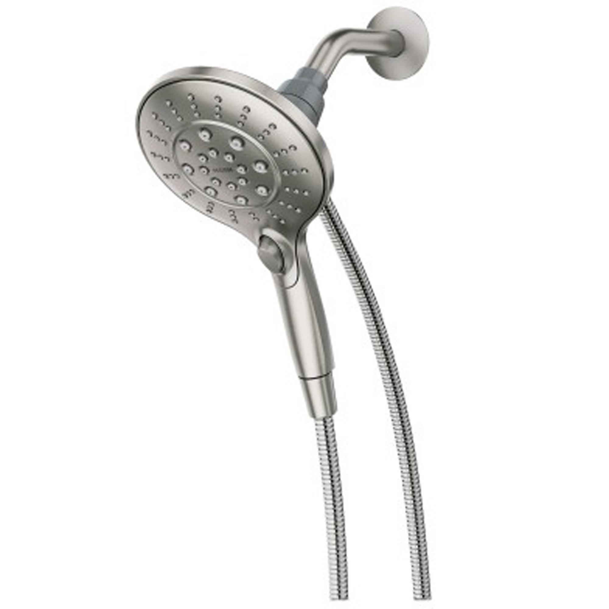 Douche manuelle 5,5po pomme jets 6 fonc Engage nickel brossé