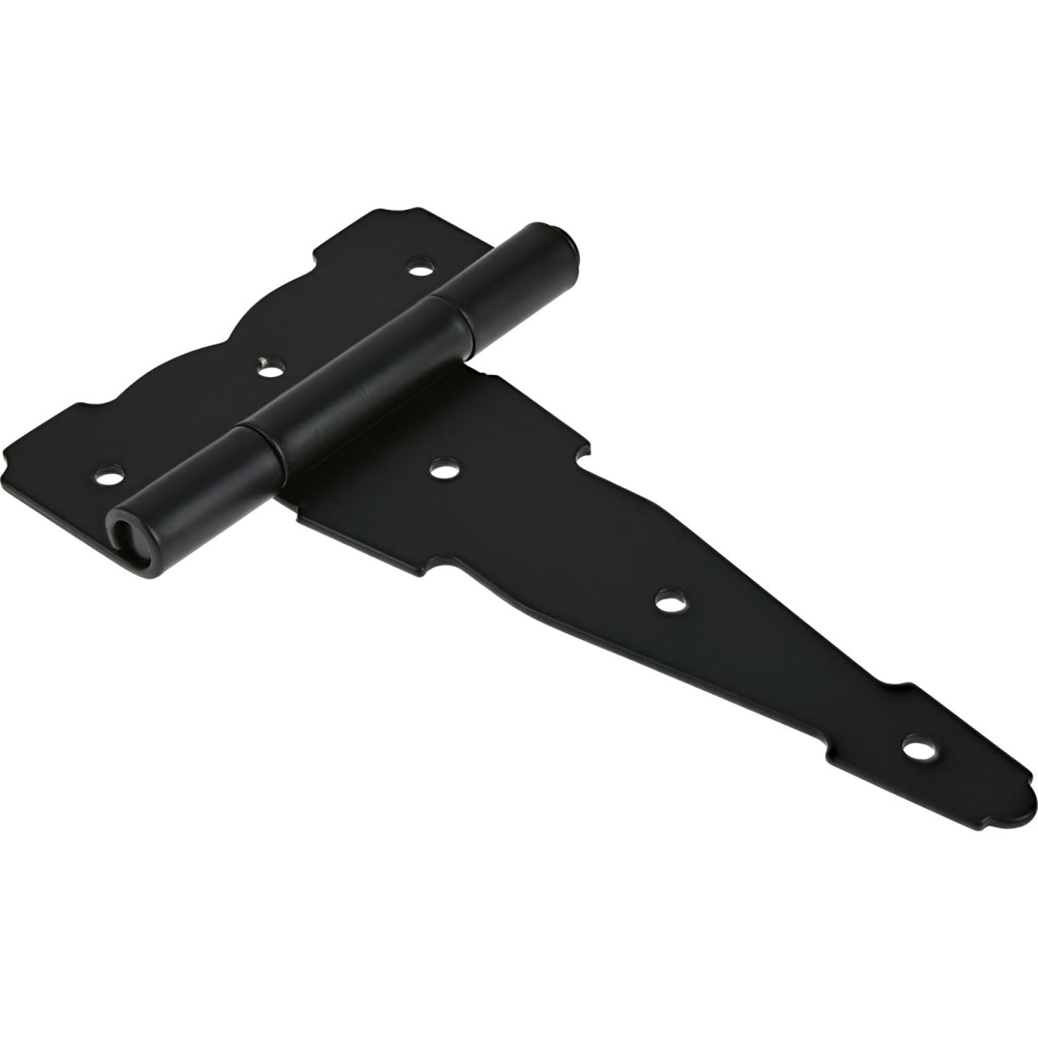 Penture en T réversible ornementale 6 po noir