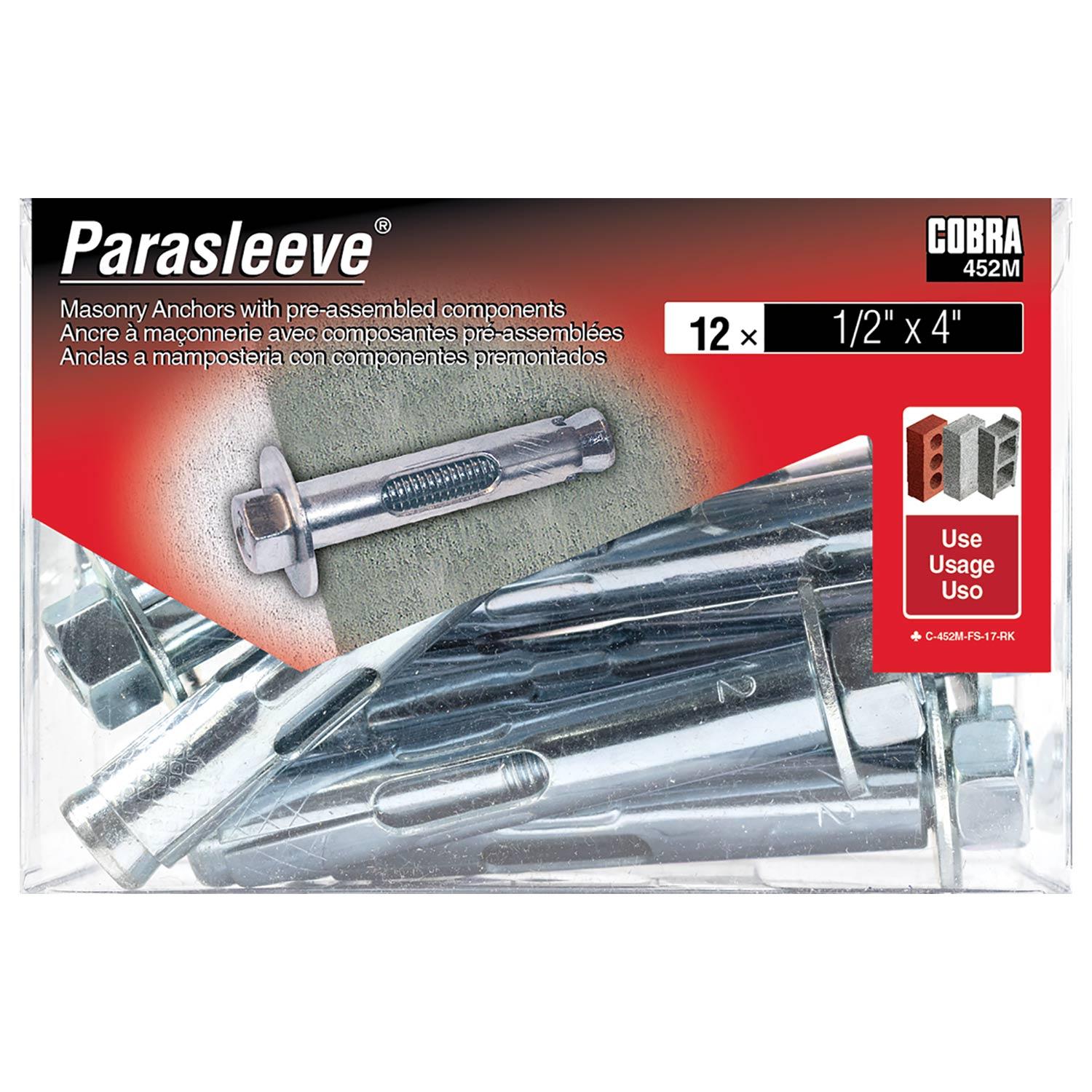 ParaSleeve 1/2" x 4"-12/Pack