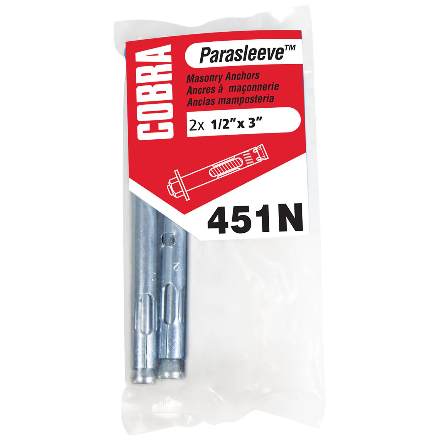 ParaSleeve 1/2" x 3"-2/Pack