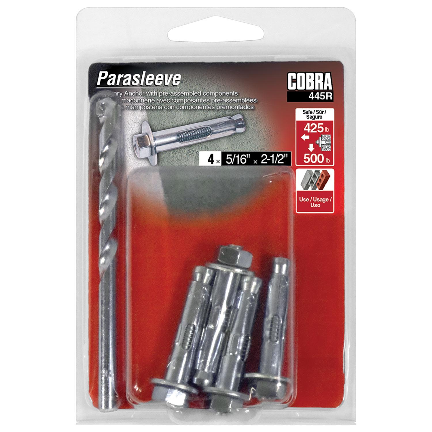 ParaSleeve 5/16" x 2-1/2"-4/Pack