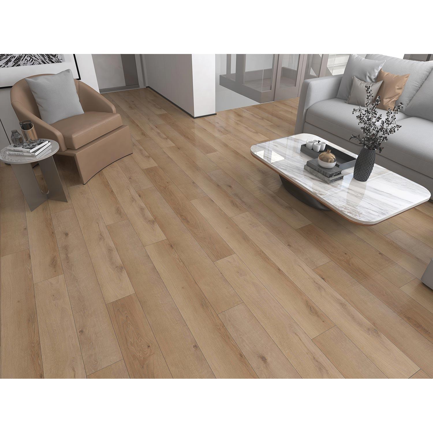 Tuile de vinyle noyau pierre 6 x 48 po 19,7 pi²