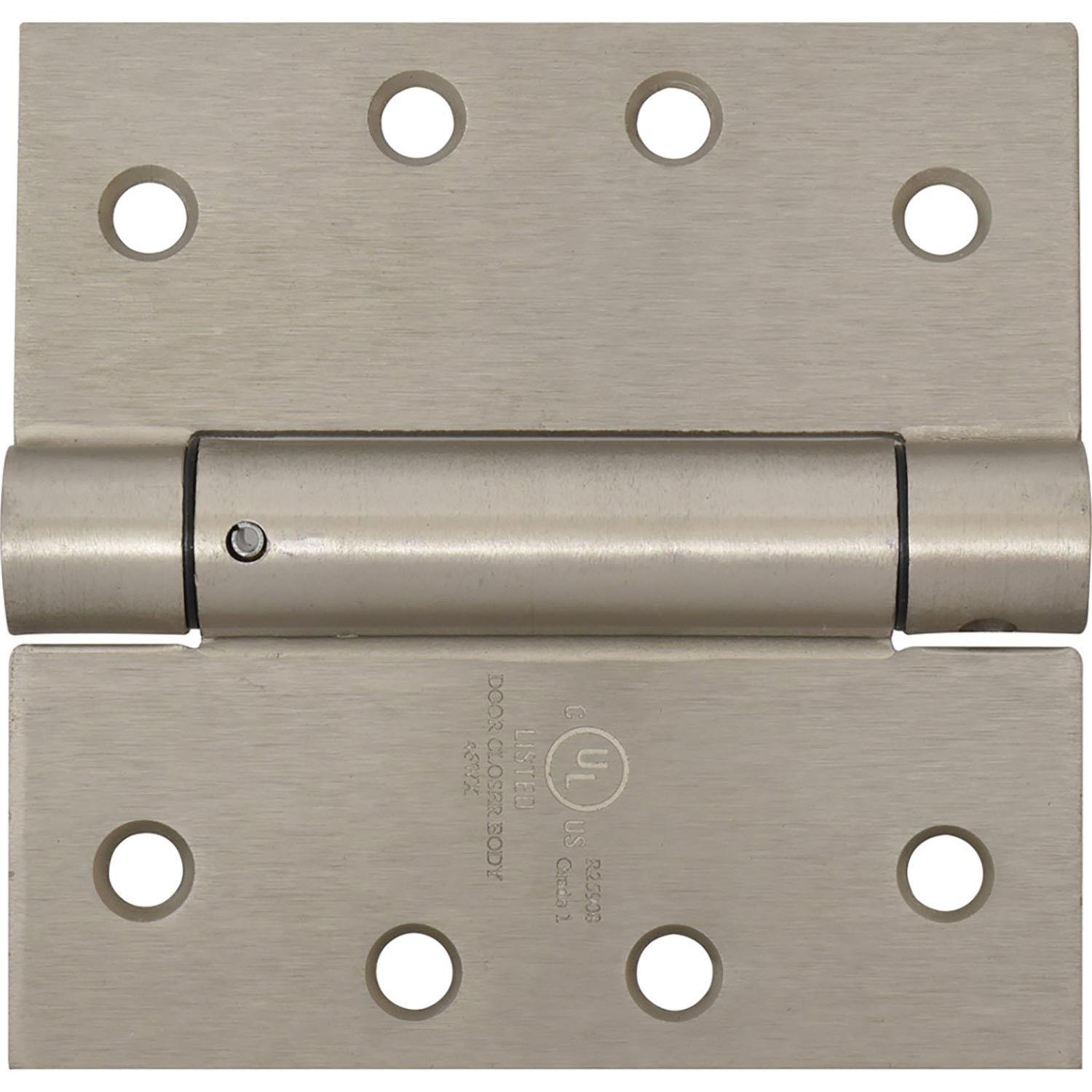 Adjustable Spring Hinge 4" Square Corner