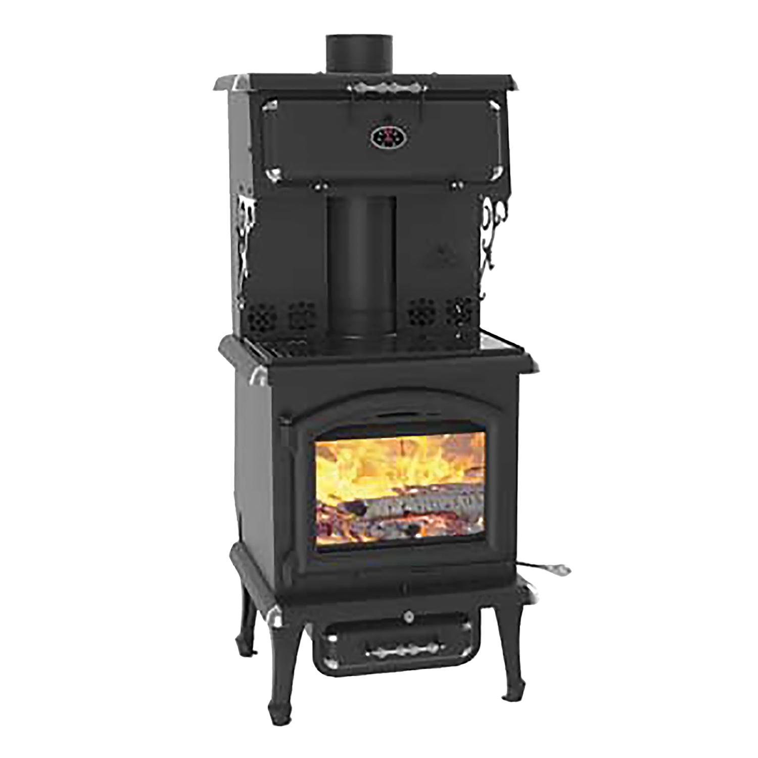 Poêle à cuisson à bois Centauri 70 000 BTU métallisé noir