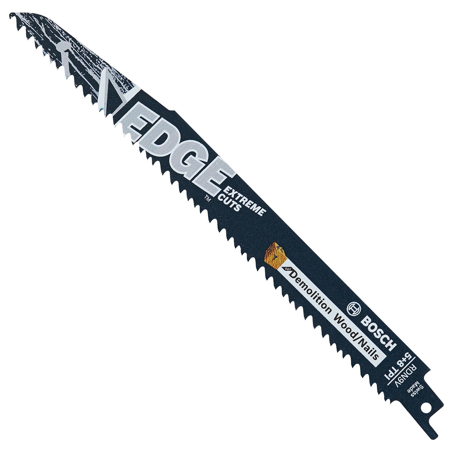 Recip Saw Blade 9" x 5-8 TPI Demo Wood&Nail 5Pk