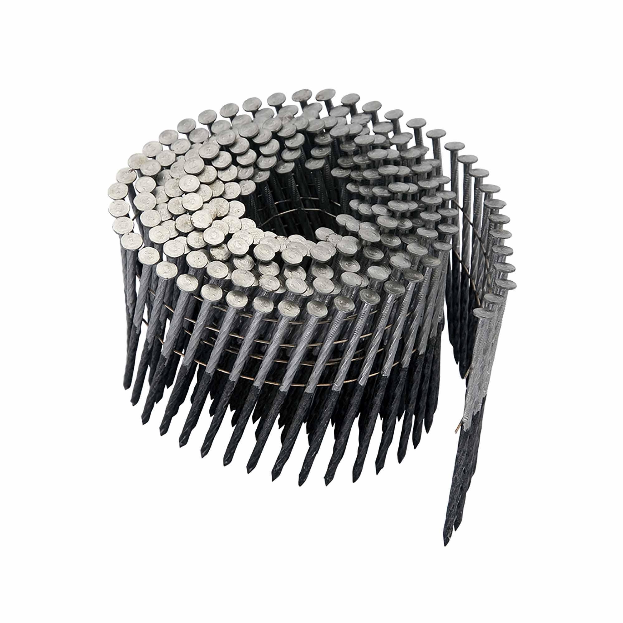 15Deg Coil Nails-Wire Spir.Bright 3 1/4" X .120"