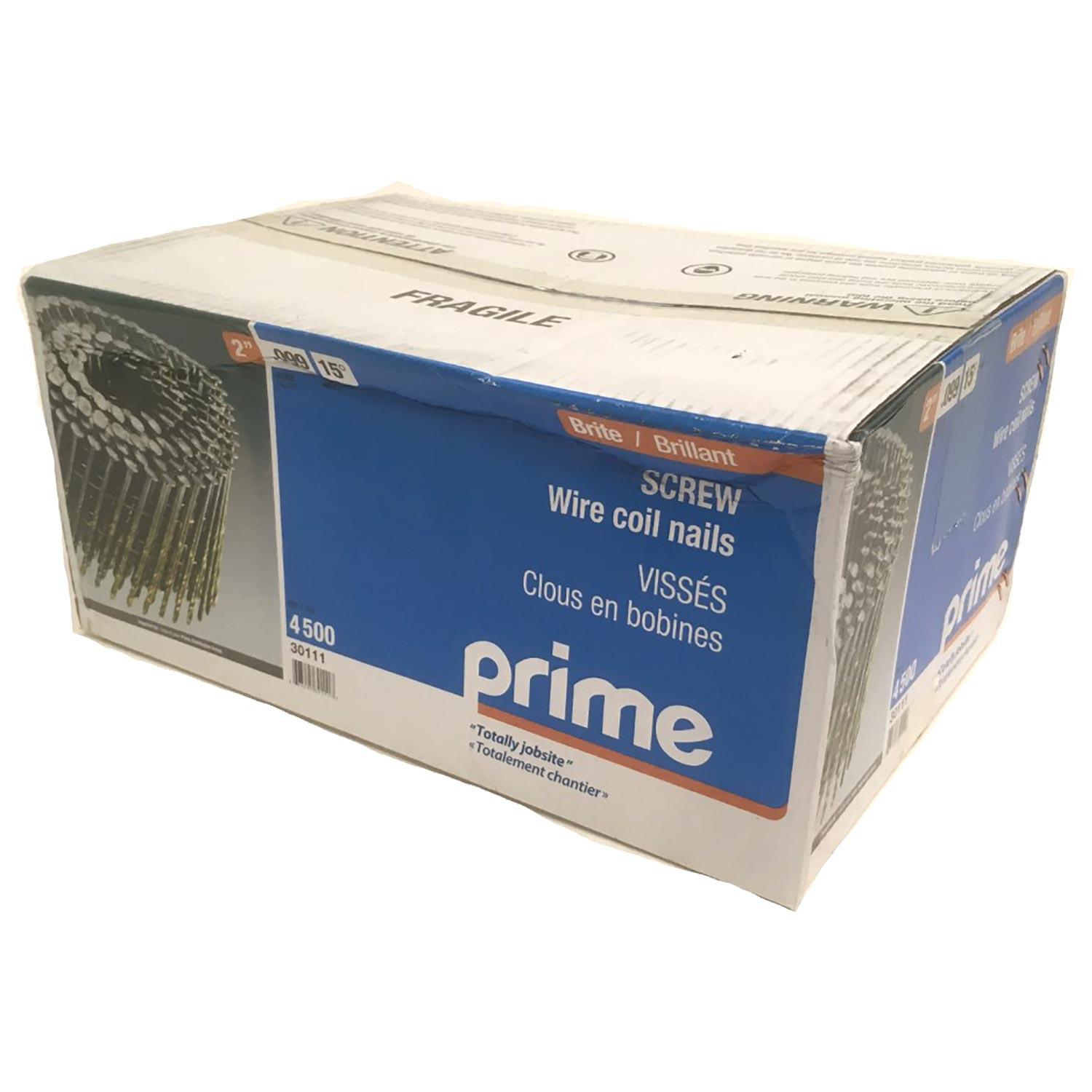 Clous charpente spirale prime spirale 2 po 15°