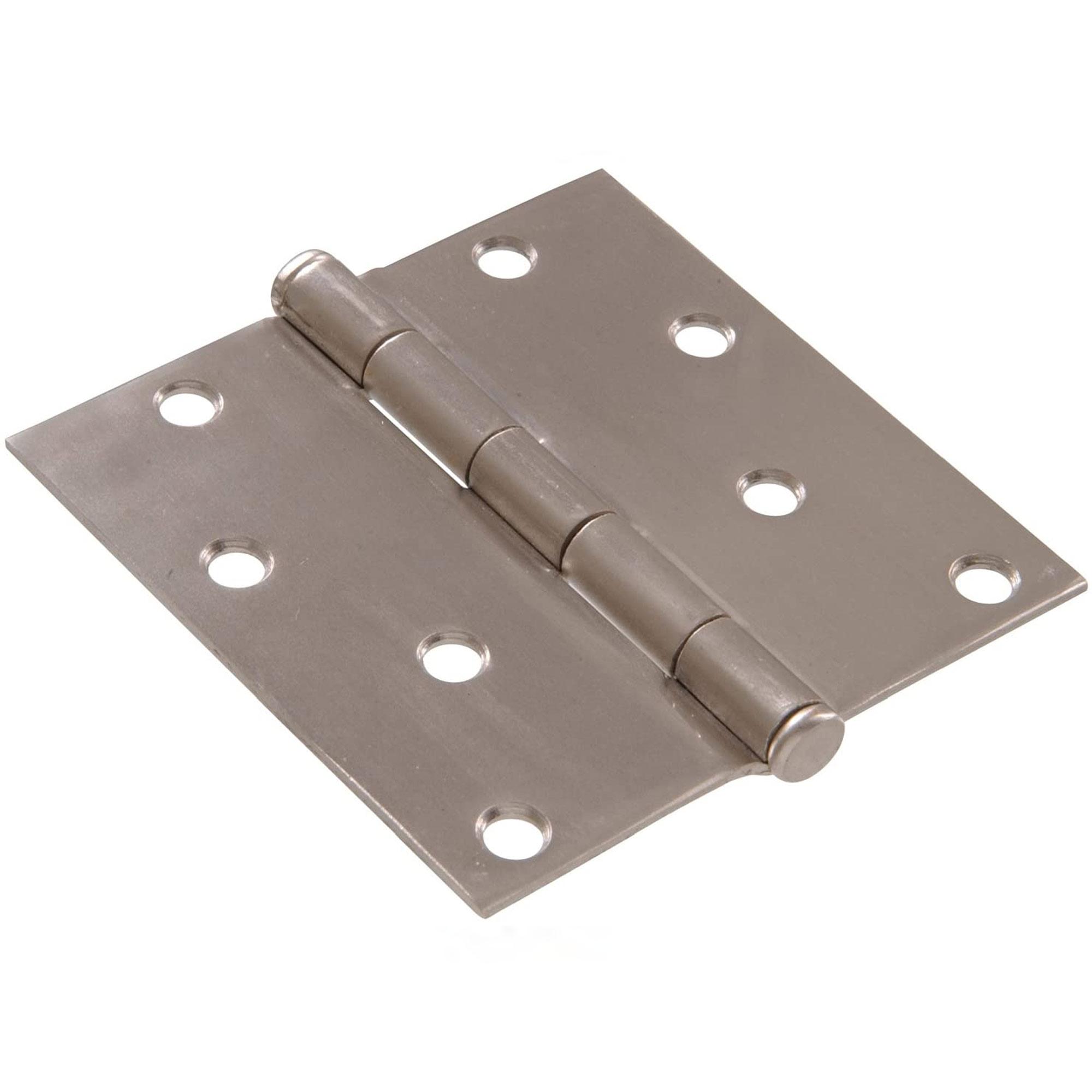 4" Satin Nickel Square Residential Door Hinge