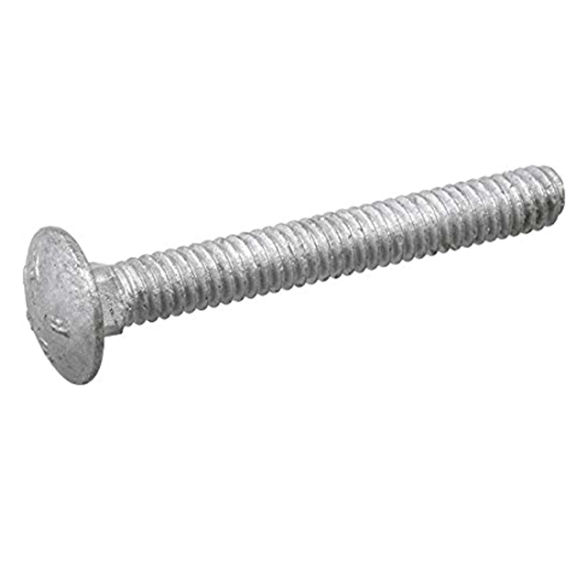 1/4" x 4-1/2" Galvanized Carriage Bolt- 100/Pack