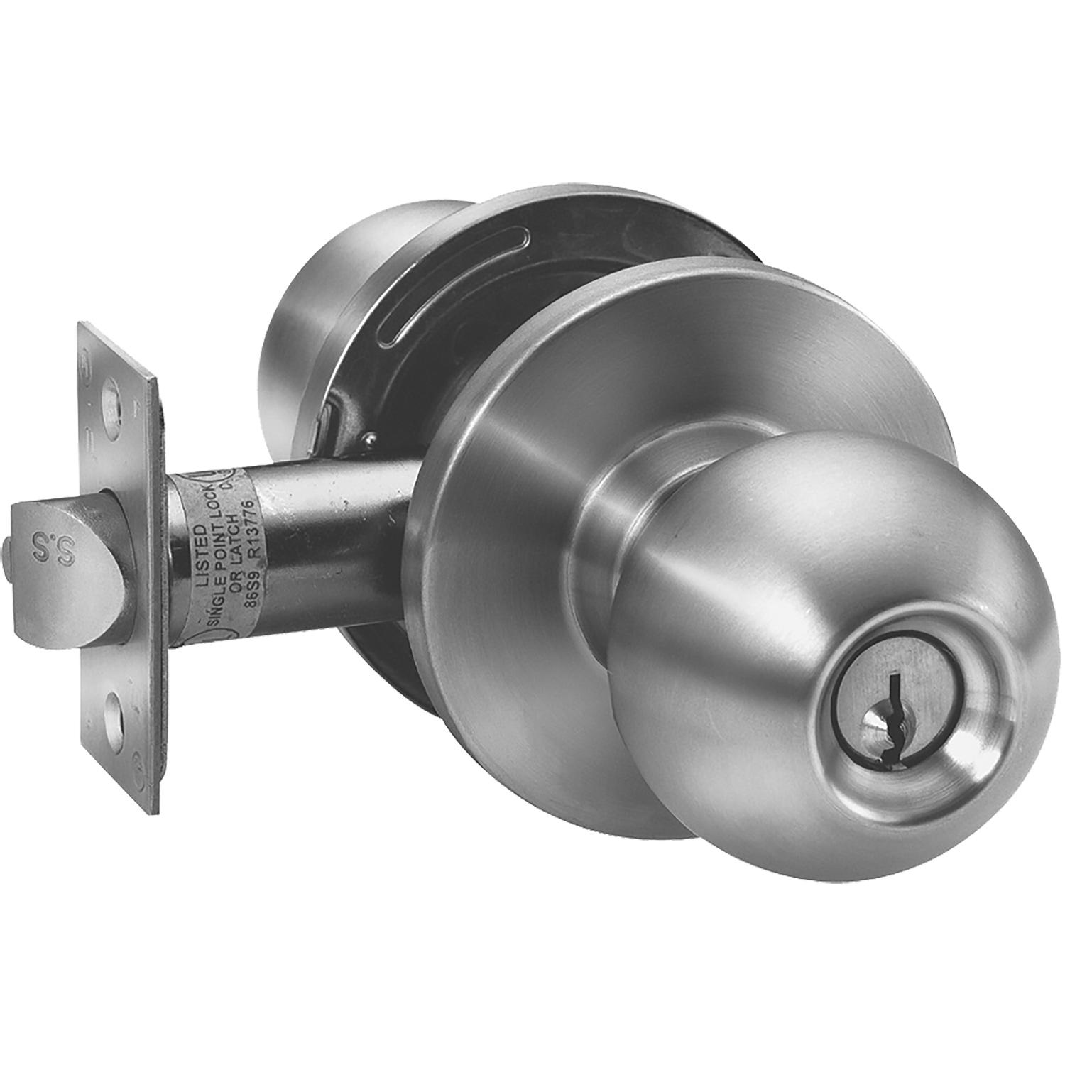 York Satin Stainless Steel Storeroom Ball Knob
