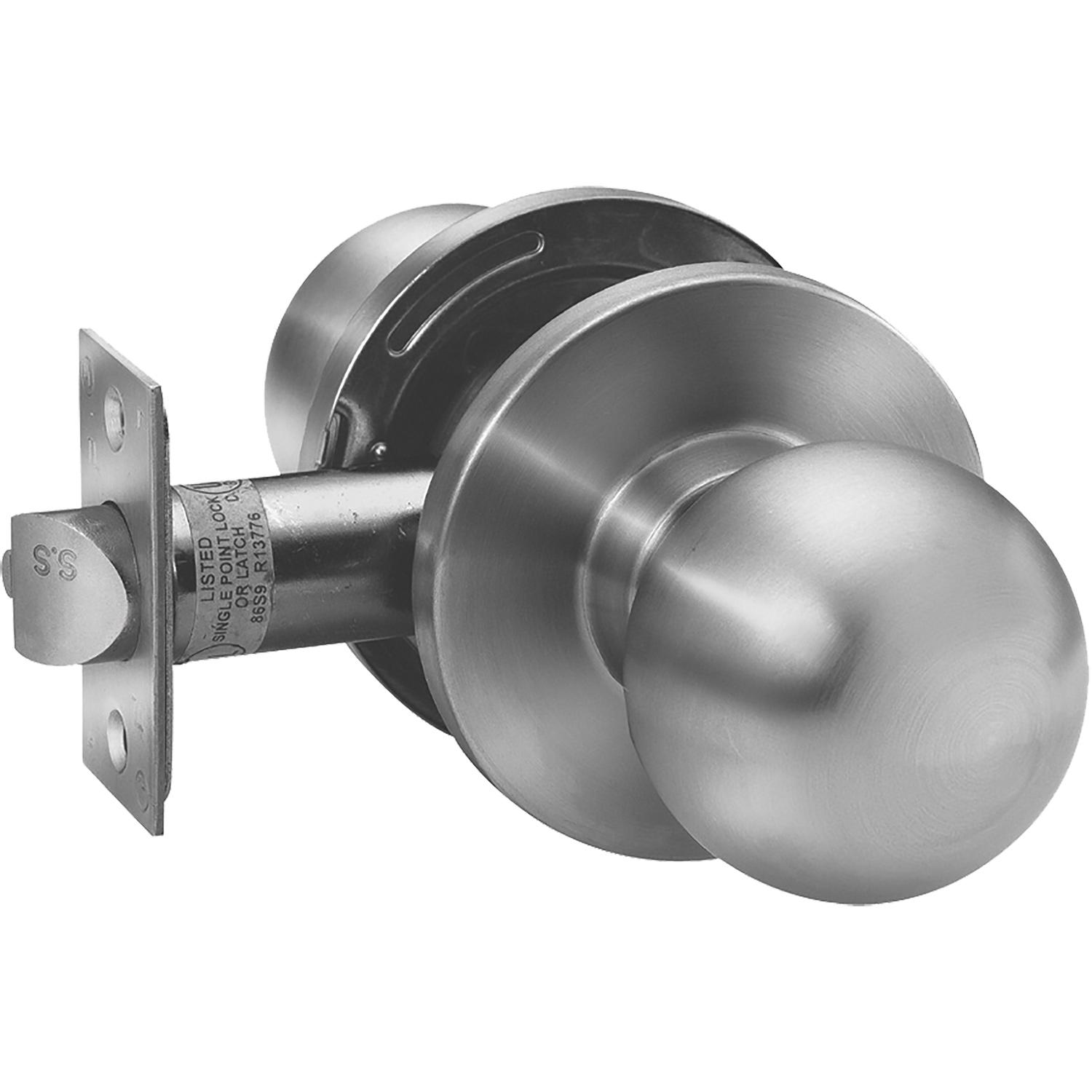 York Satin Stainless Steel Passage Ball Knob