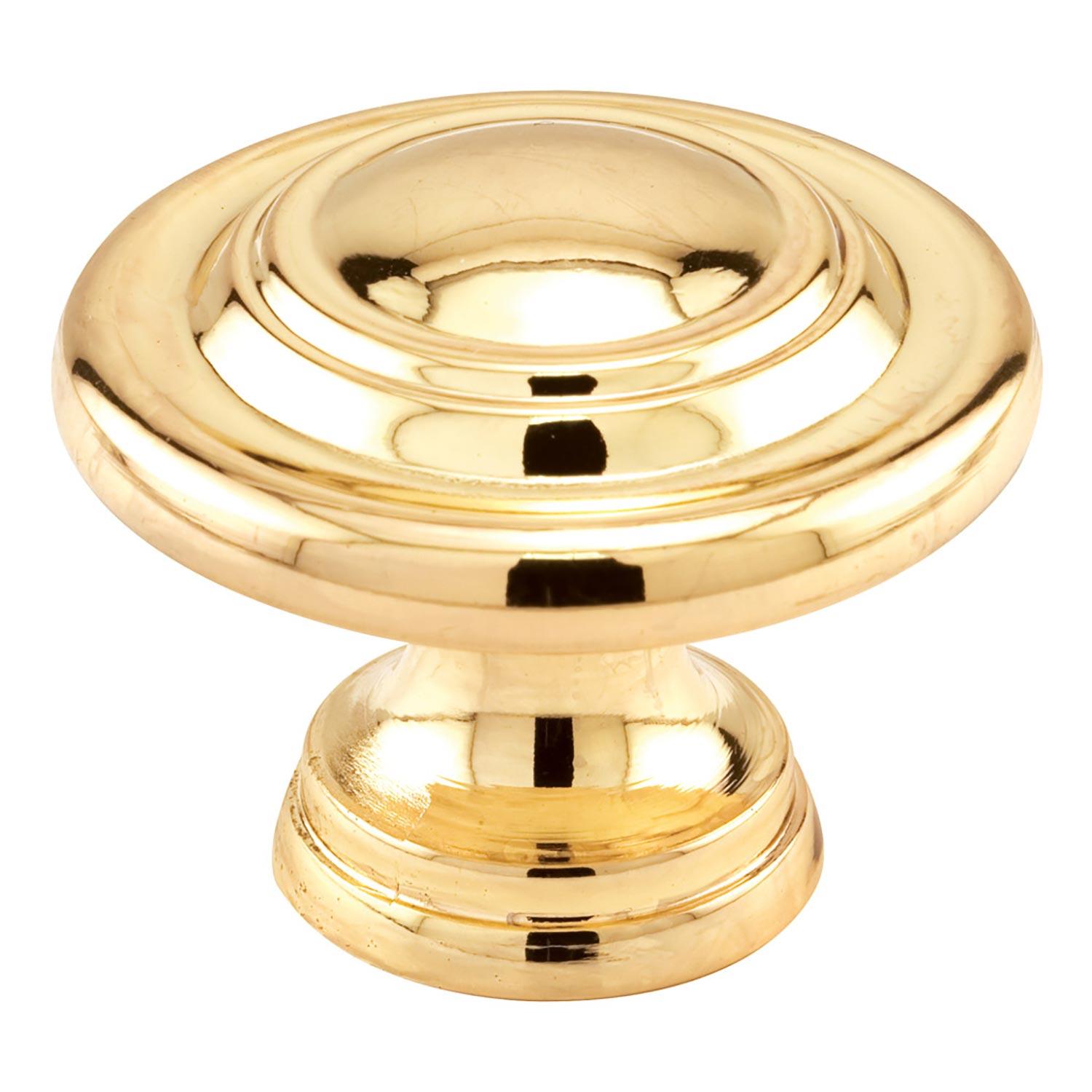 1-3/4" Bi-Fold Door Knob, Brass Plated