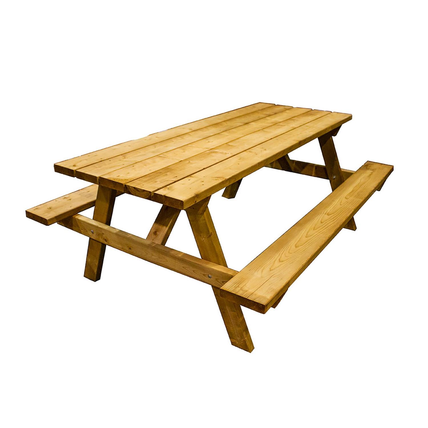 6' Brown Pressure Treated Picnic Table Kit