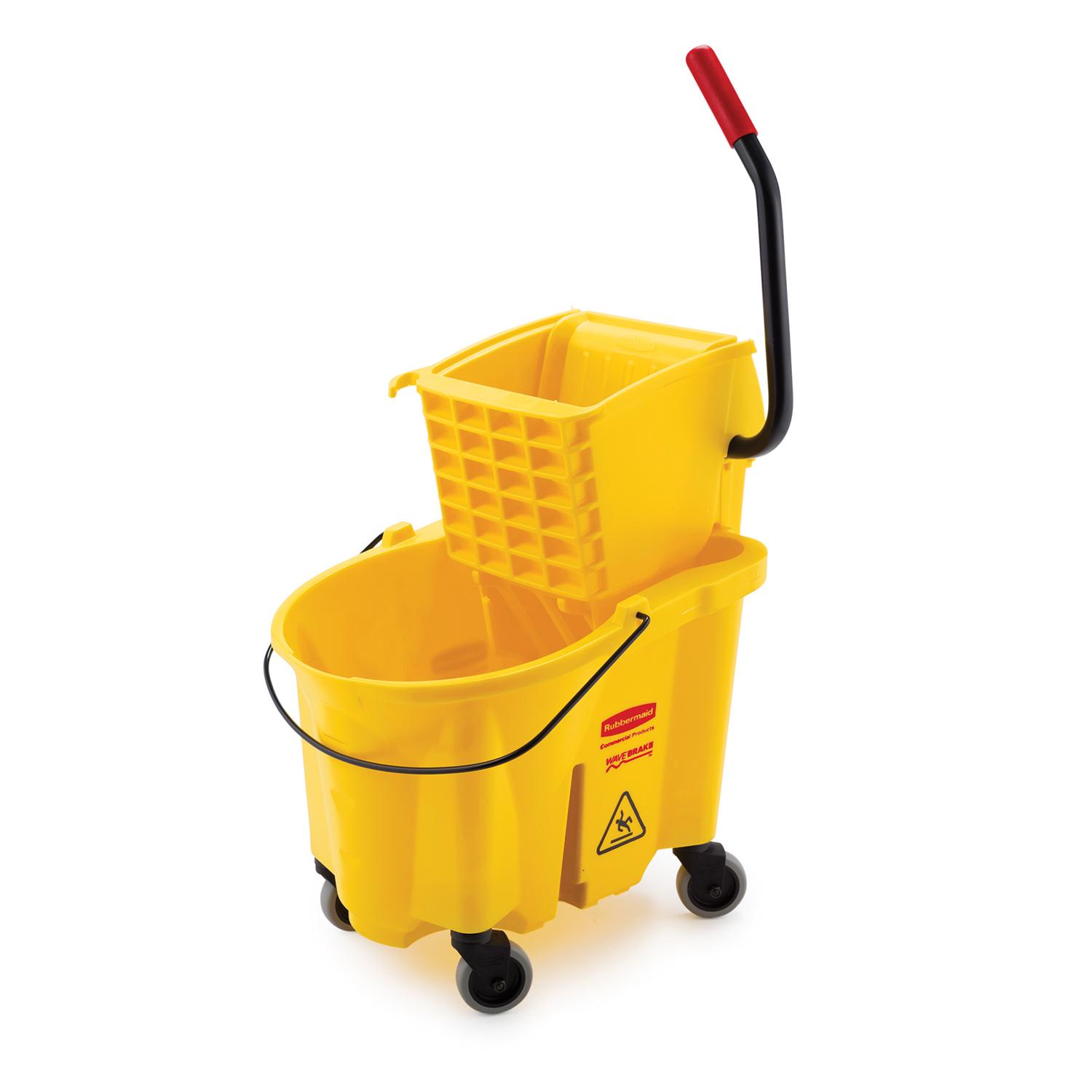 Side Press Combo Yellow Bucket And Wringer 6.5 Gal 26 Qts