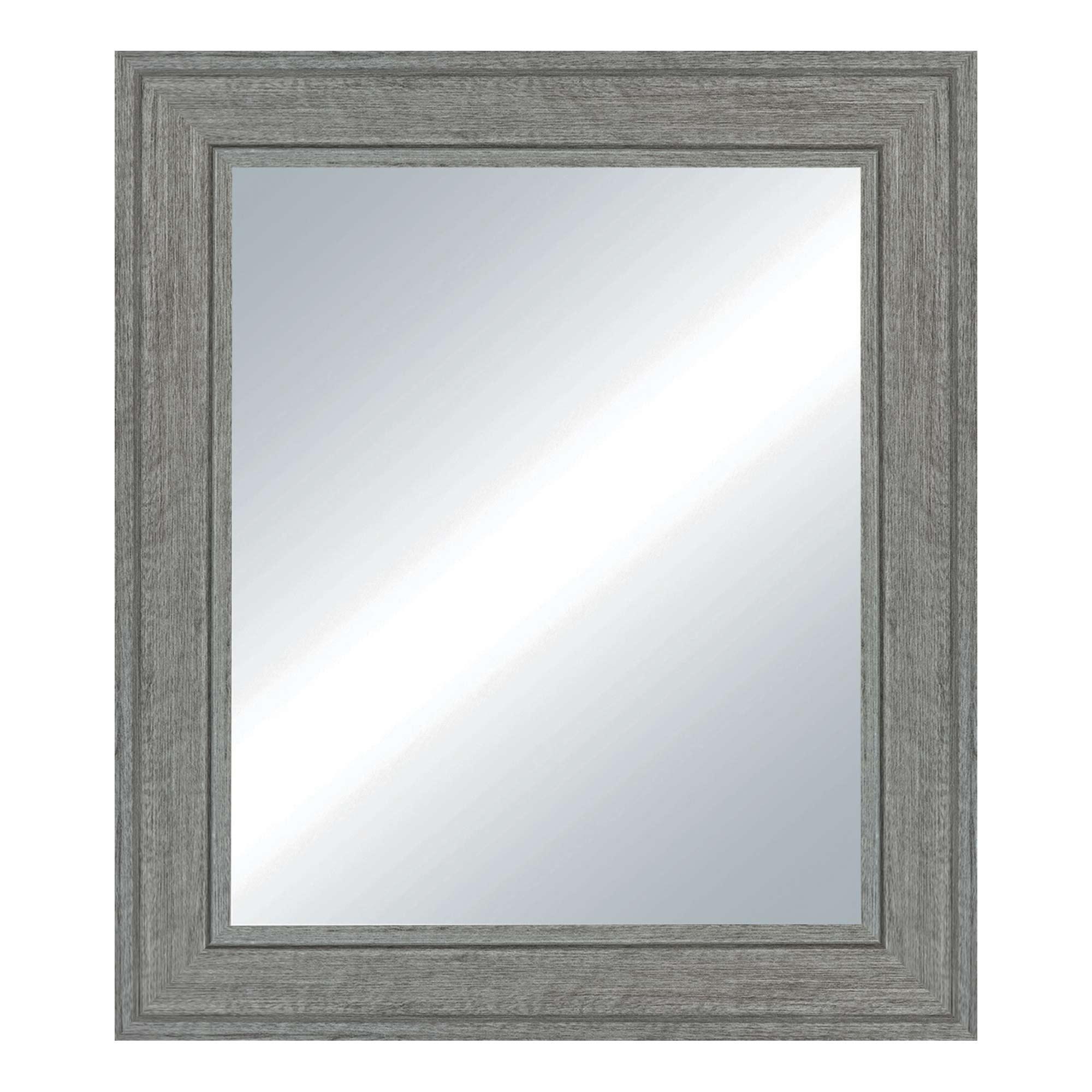 Miroir rustique ciselé Java 29 x 35 po gris