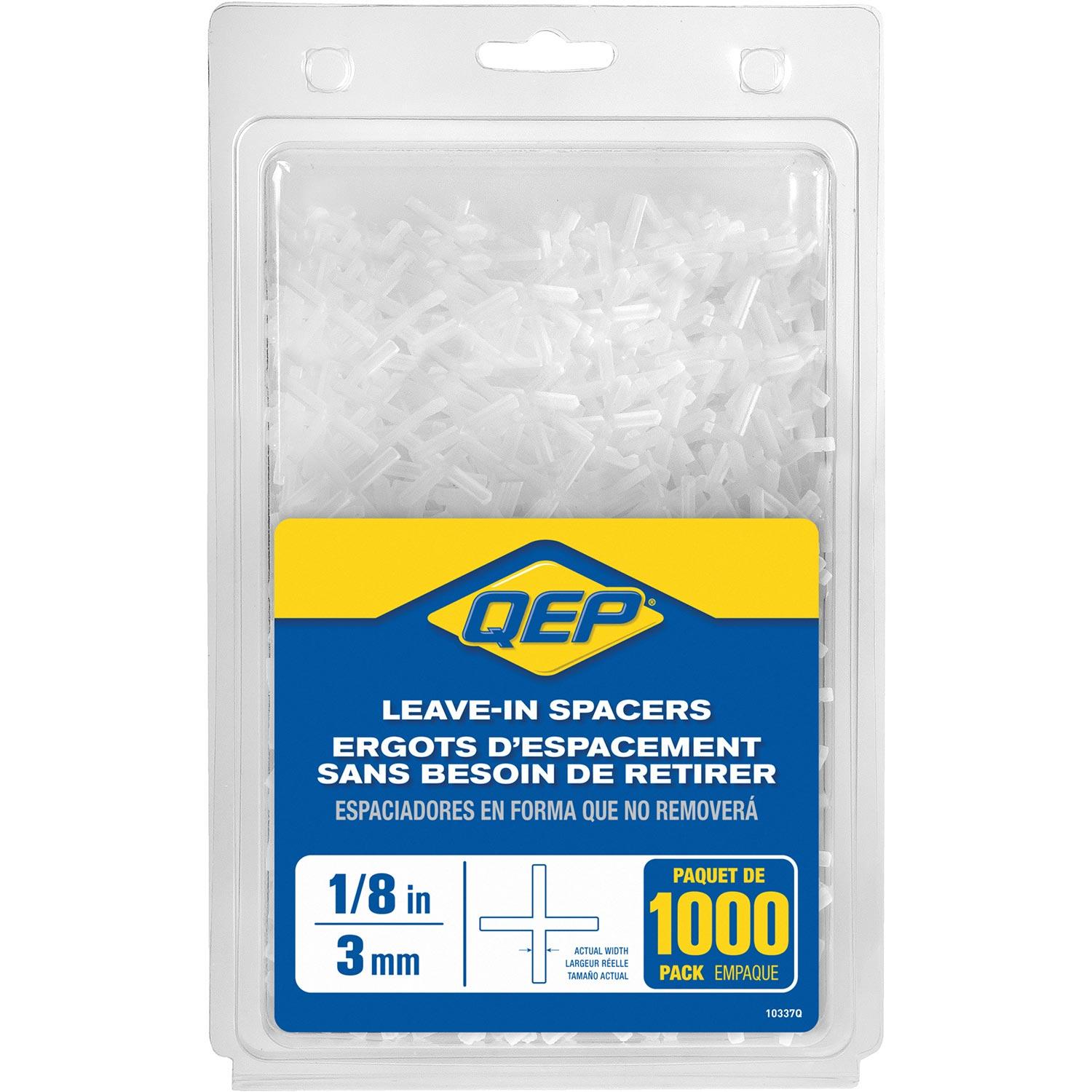 Espaceurs à tuiles 1/8 po style rigide à laisser 1 000/bocal