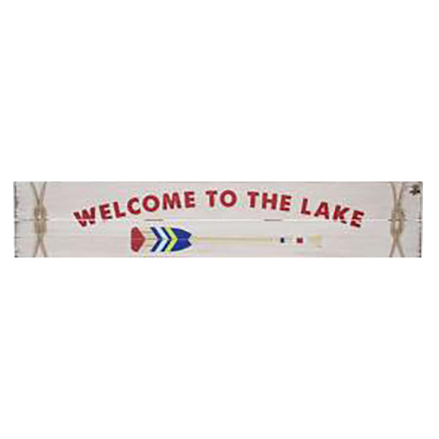 36" x 7" Welcome Lake Plaque